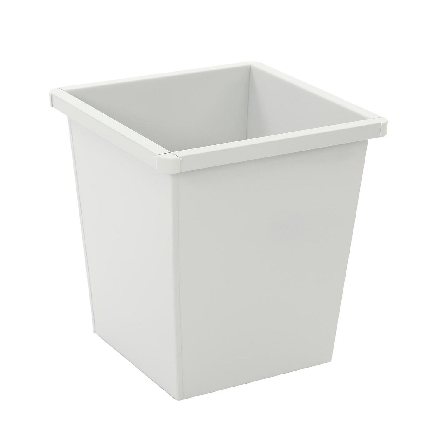 Steel waste paper bin, cone shaped, capacity 27 l, WxHxD 343 x 343 x 361 mm, grey.