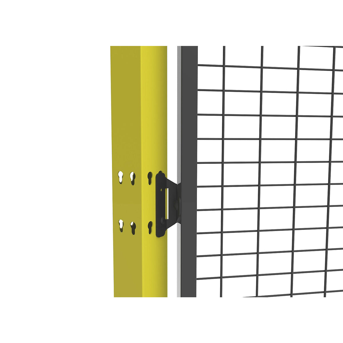 X-GUARD corner bracket, 0 - 180°, graphite black.