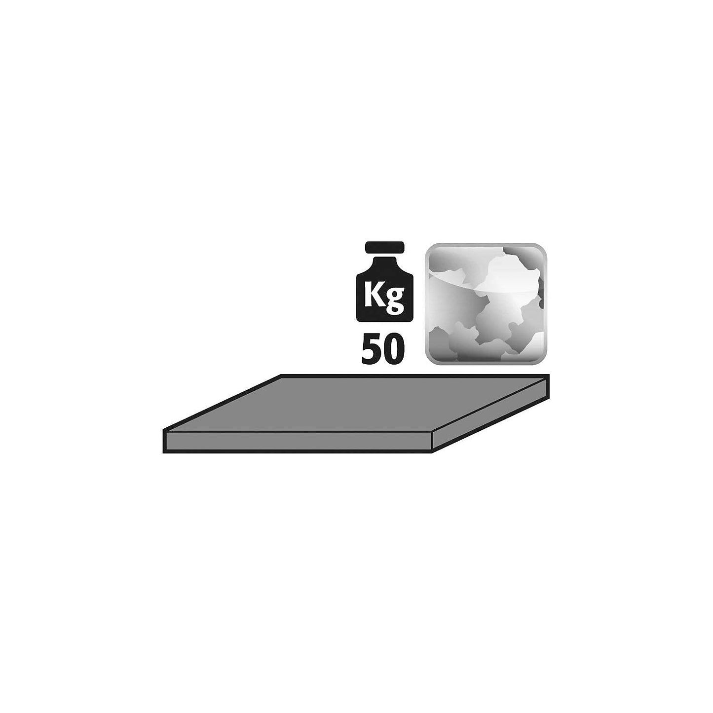 Additional shelf, for cupboard width 545 mm, zinc plated.