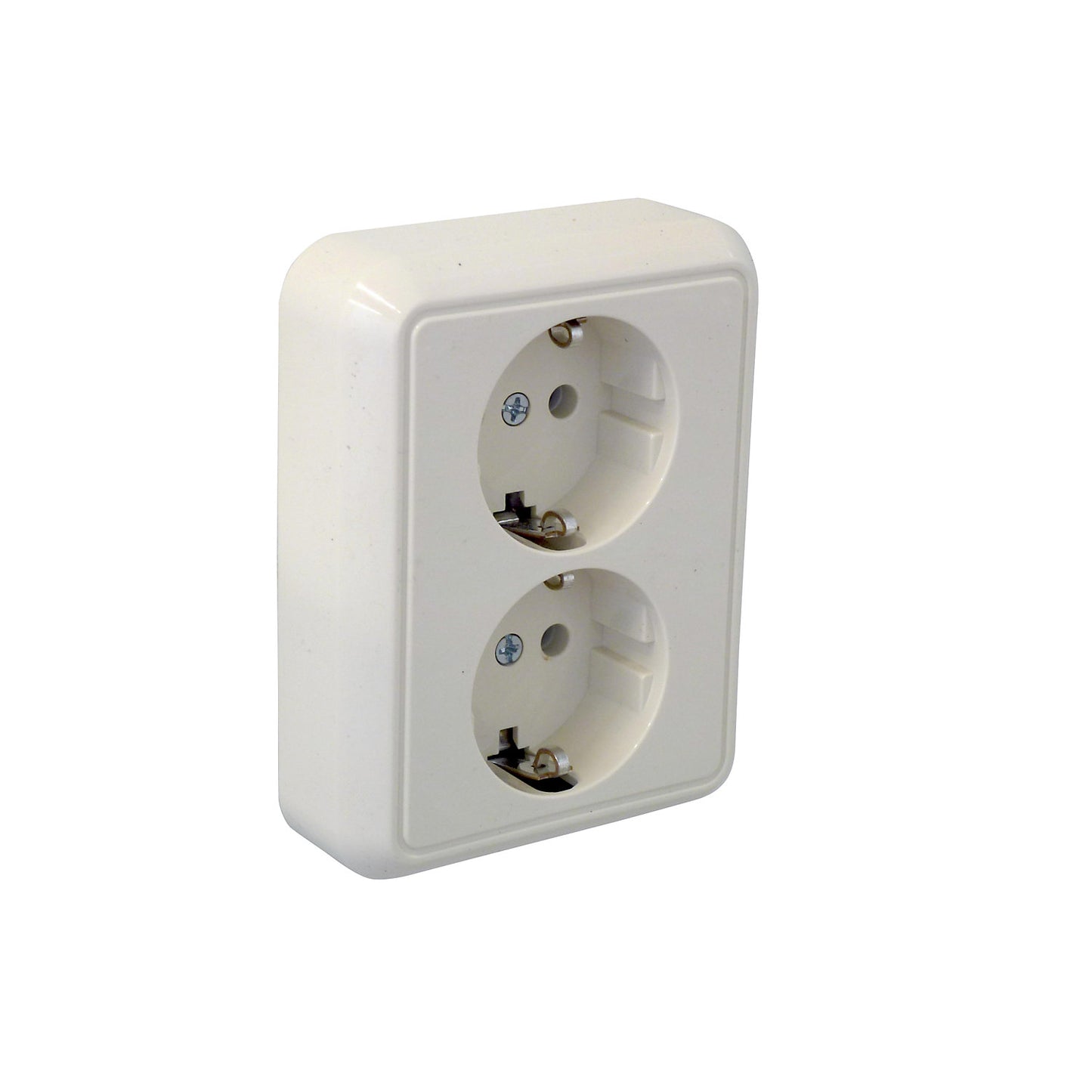 Earthed sockets, twofold, for multi-purpose building.
