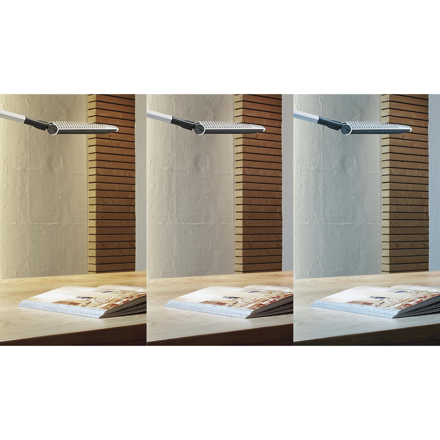 OPTIMUS COLOUR VARIO LED desk lamp, with base, dimmable, charcoal.