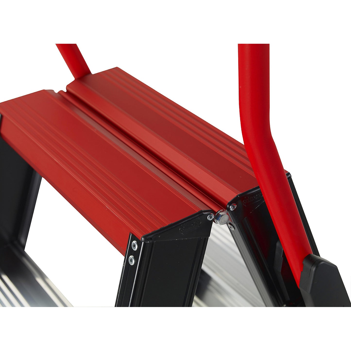Safety step ladder, double sided access, 2 x 3 steps.
