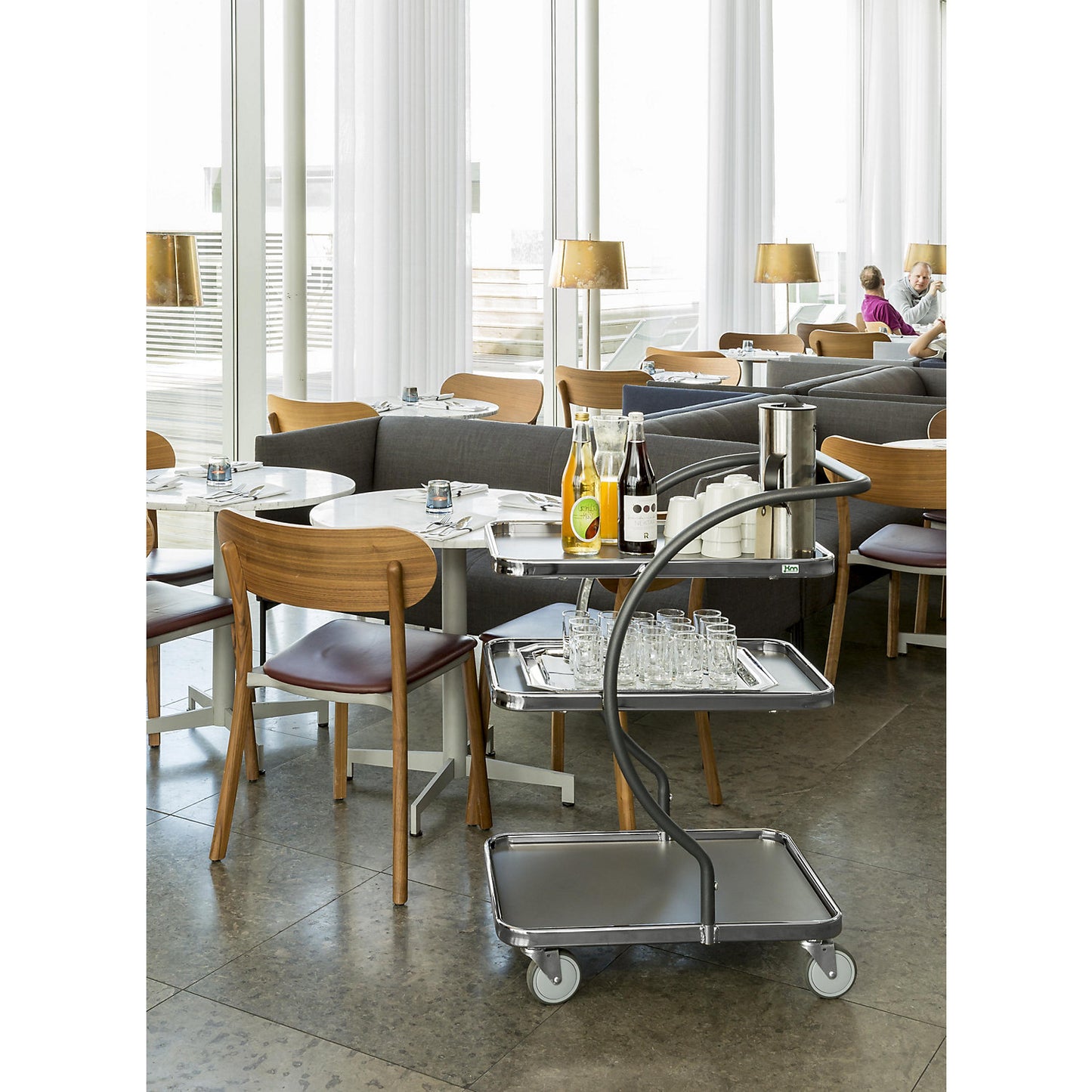 C-LINE shopping and table trolley, with 3 shelves, shelf heights 160, 580, 830 mm.