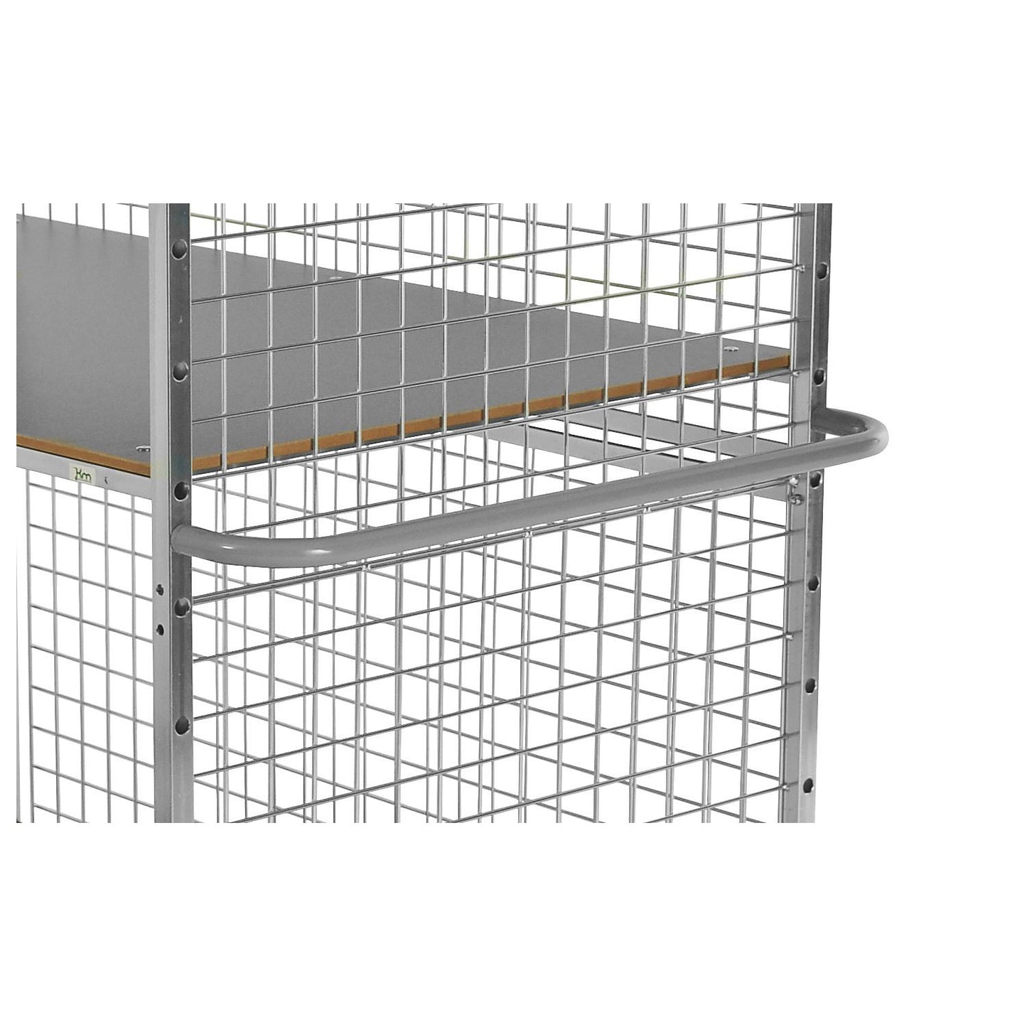 Horizontal handle, bar height 650 mm, grey.