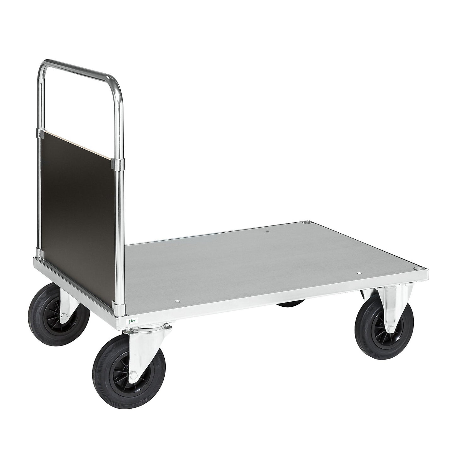 Platform truck max. load 500 kg, with 1 end panel, LxWxH 1200 x 800 x 900 mm, with stop.