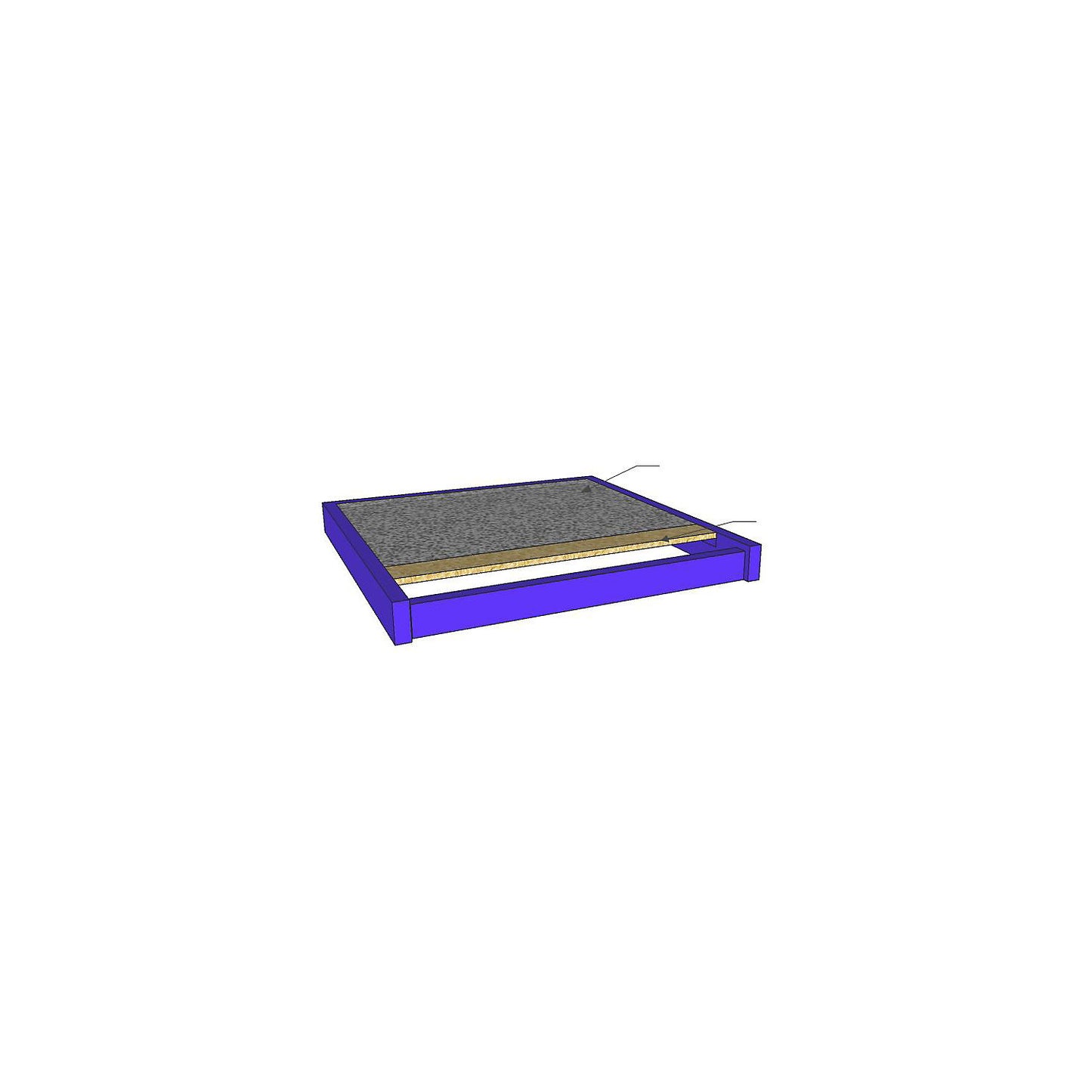 Floor with PVC covering, for indoor areas, extra cost, LxW 4340 x 3000 mm.