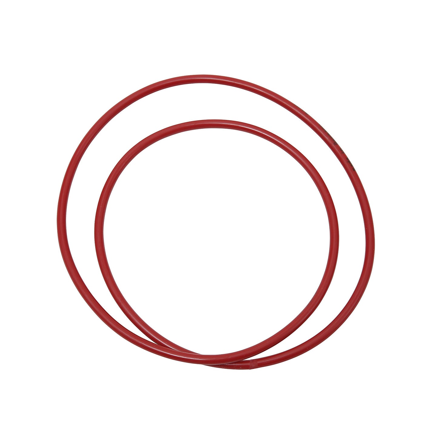 Round belt for sweeping machine, rubber, red, for right side.