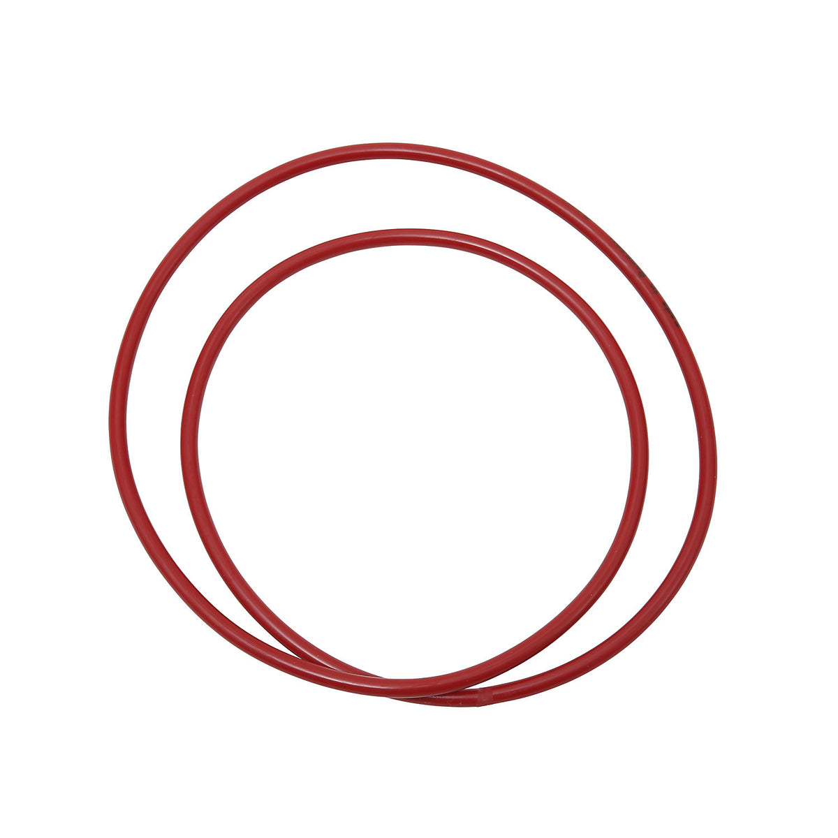 Round belt for sweeping machine, rubber, red, for right side.