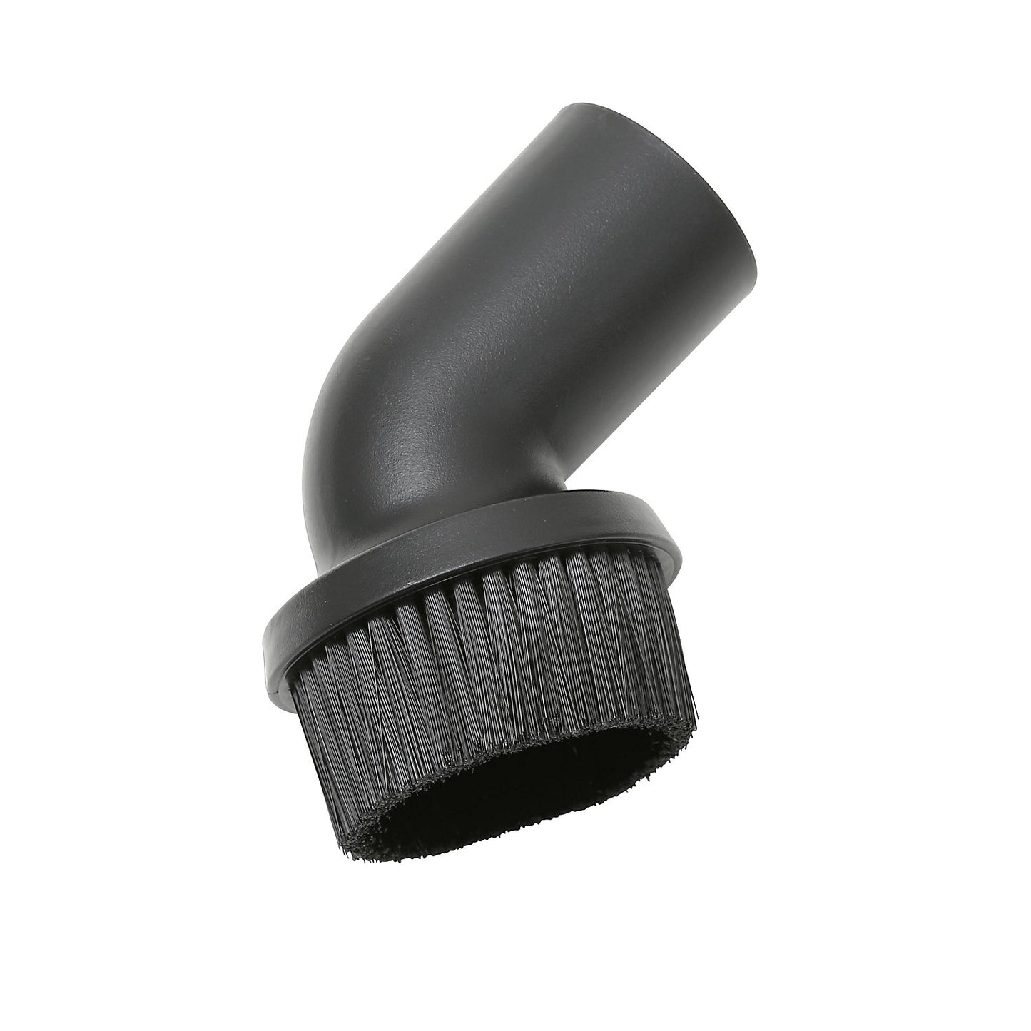Round brush for EUROKRAFT wet and dry vacuum cleaner, Ø 40 mm, plastic, black.