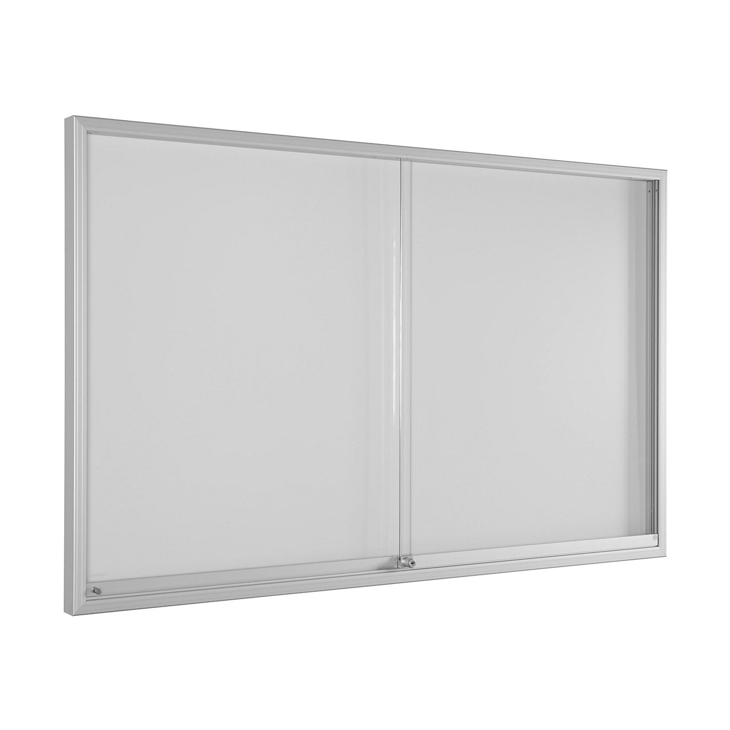 Sliding door display case, for 21 x A4, pure white.