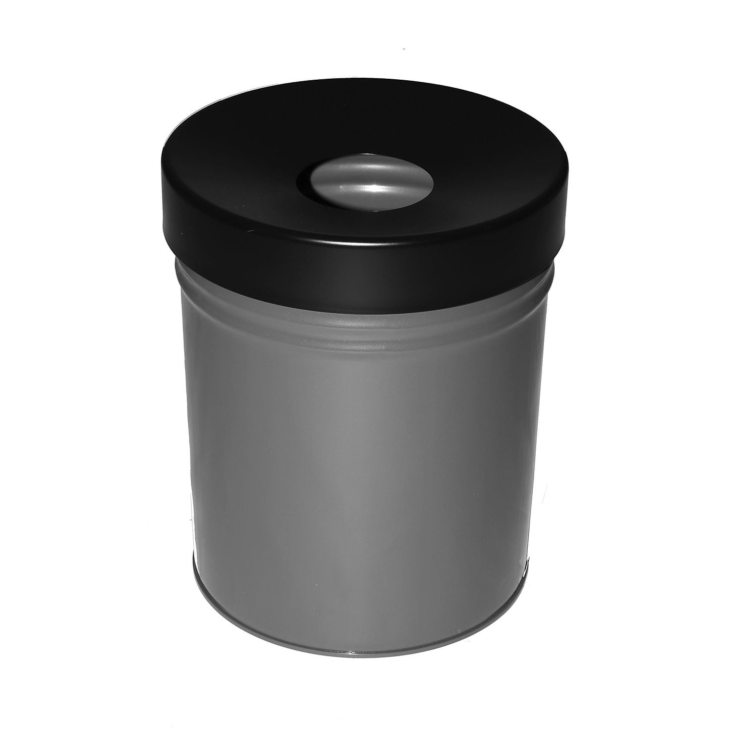 Waste collector, self extinguishing, capacity 60 l, HxØ 630 x 392 mm, graphite.