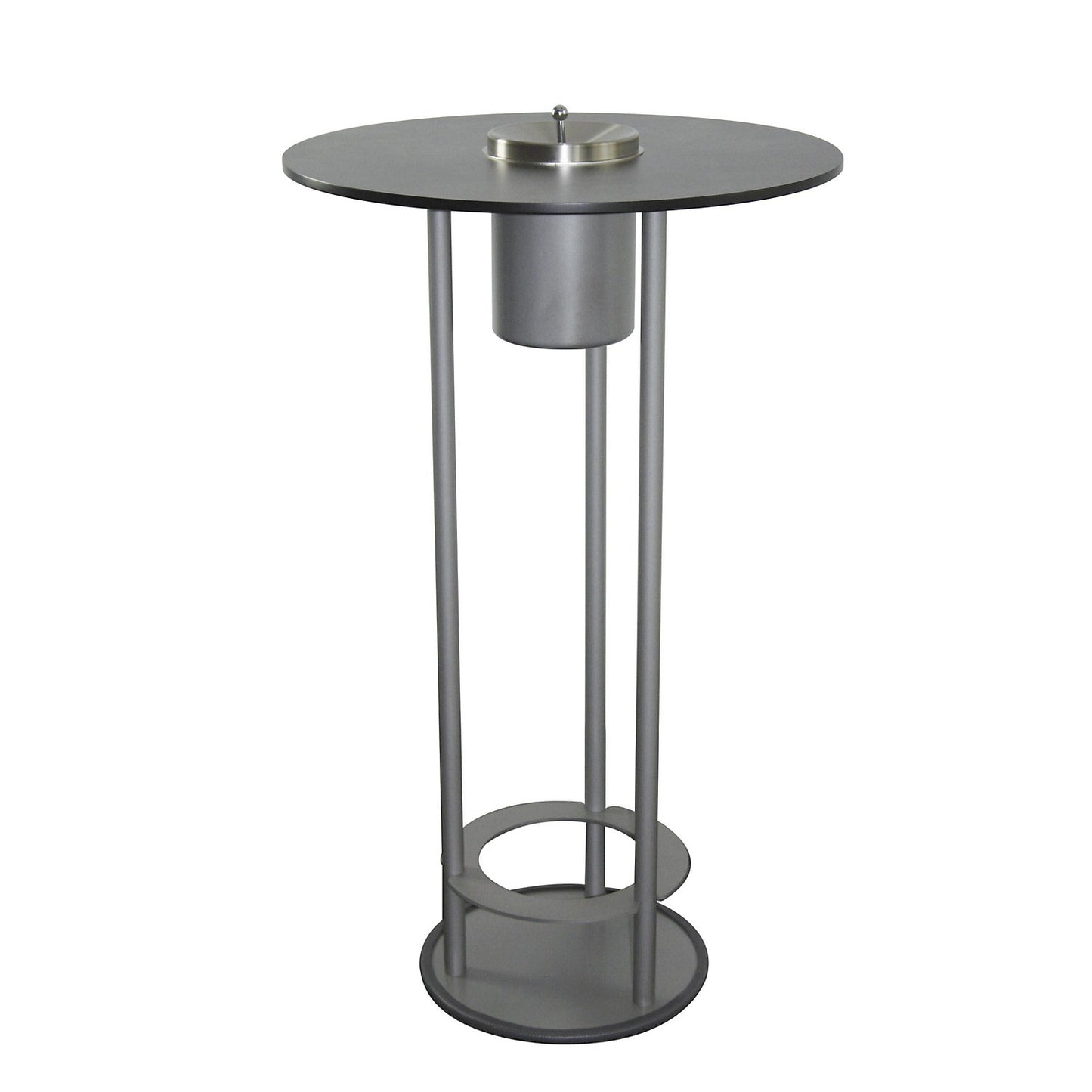 Pedestal table for smokers, diameter 675 mm, graphite.