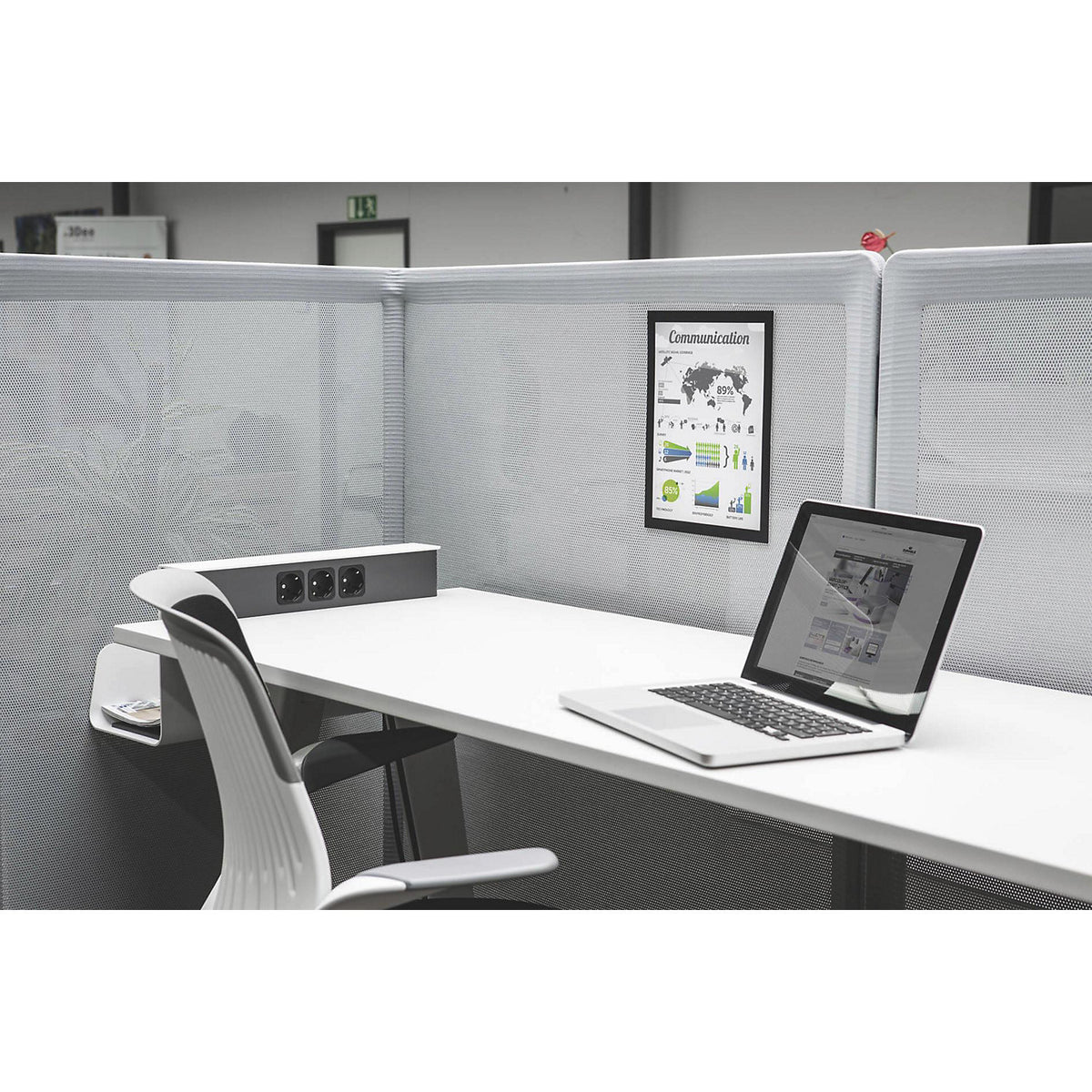 DURAFRAME® GRIP A4 foil frame with Velcro strips, for format A4, pack of 10, black.
