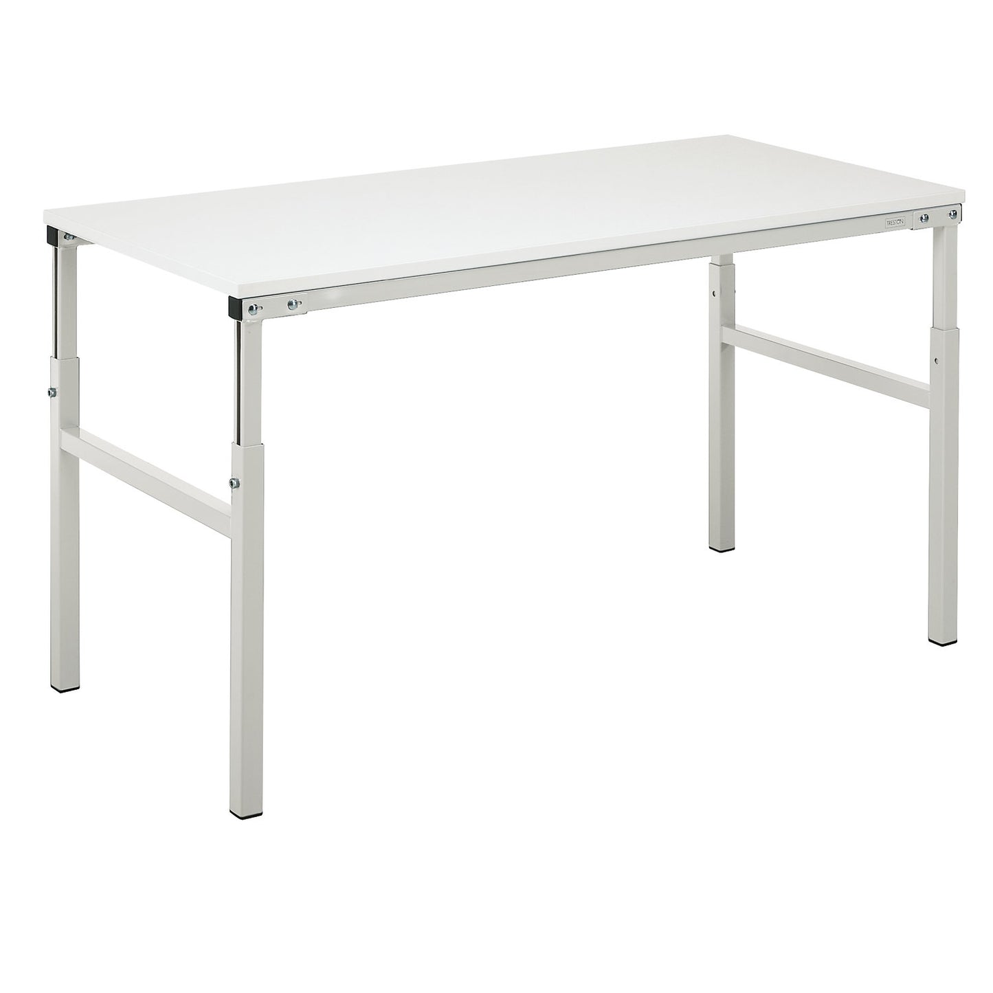 Series TP work table, standard table, manually height adjustable, WxD 1500 x 700 mm.