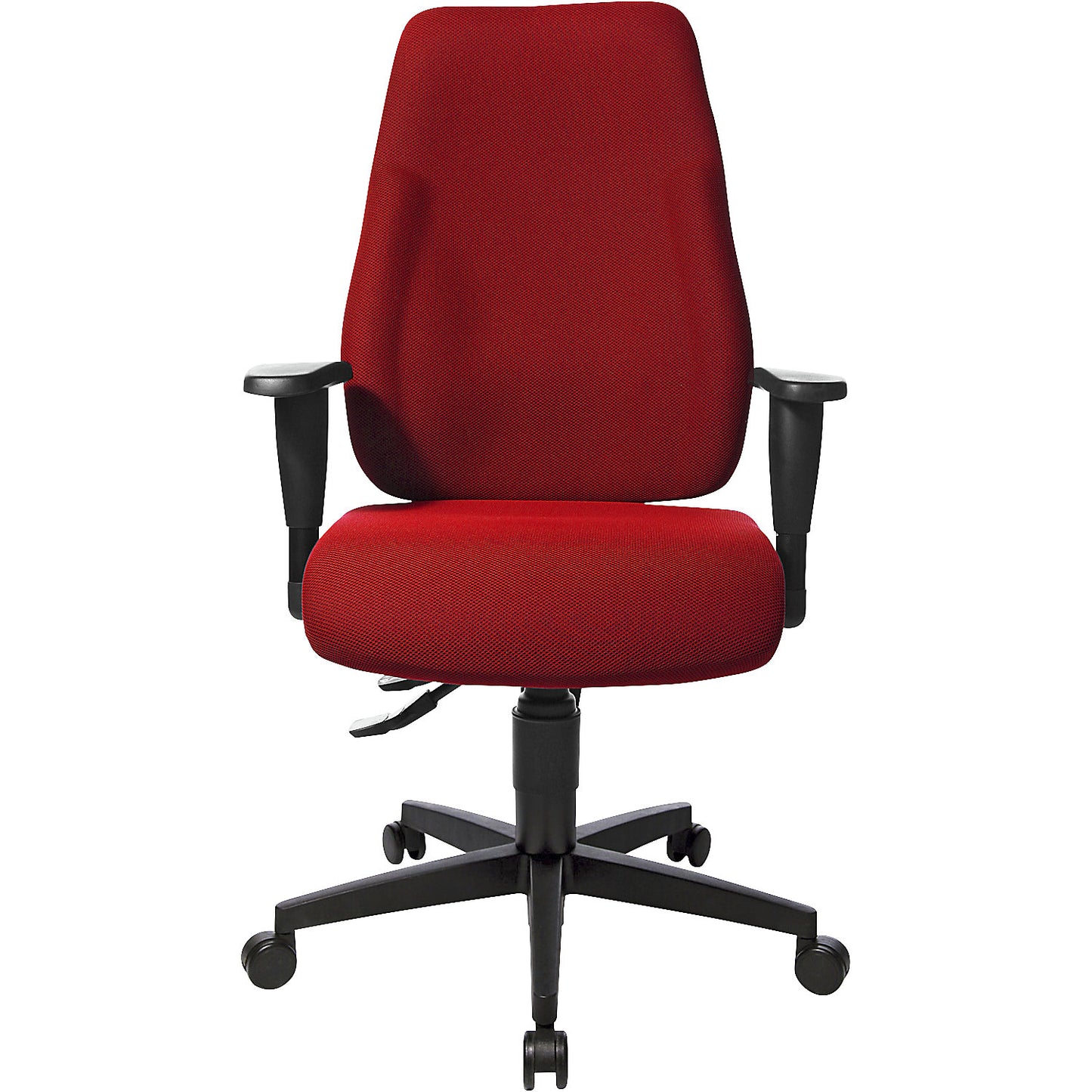 LADY SITNESS operator swivel chair, permanent contact mechanism, back rest height 580 mm, red.
