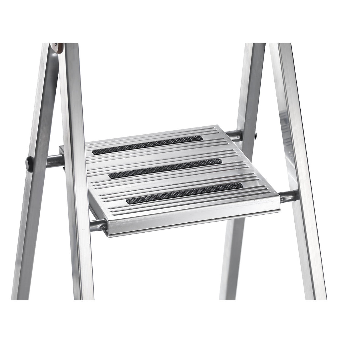 Step ladder, with safety platform and non-slip strips, 5 steps.