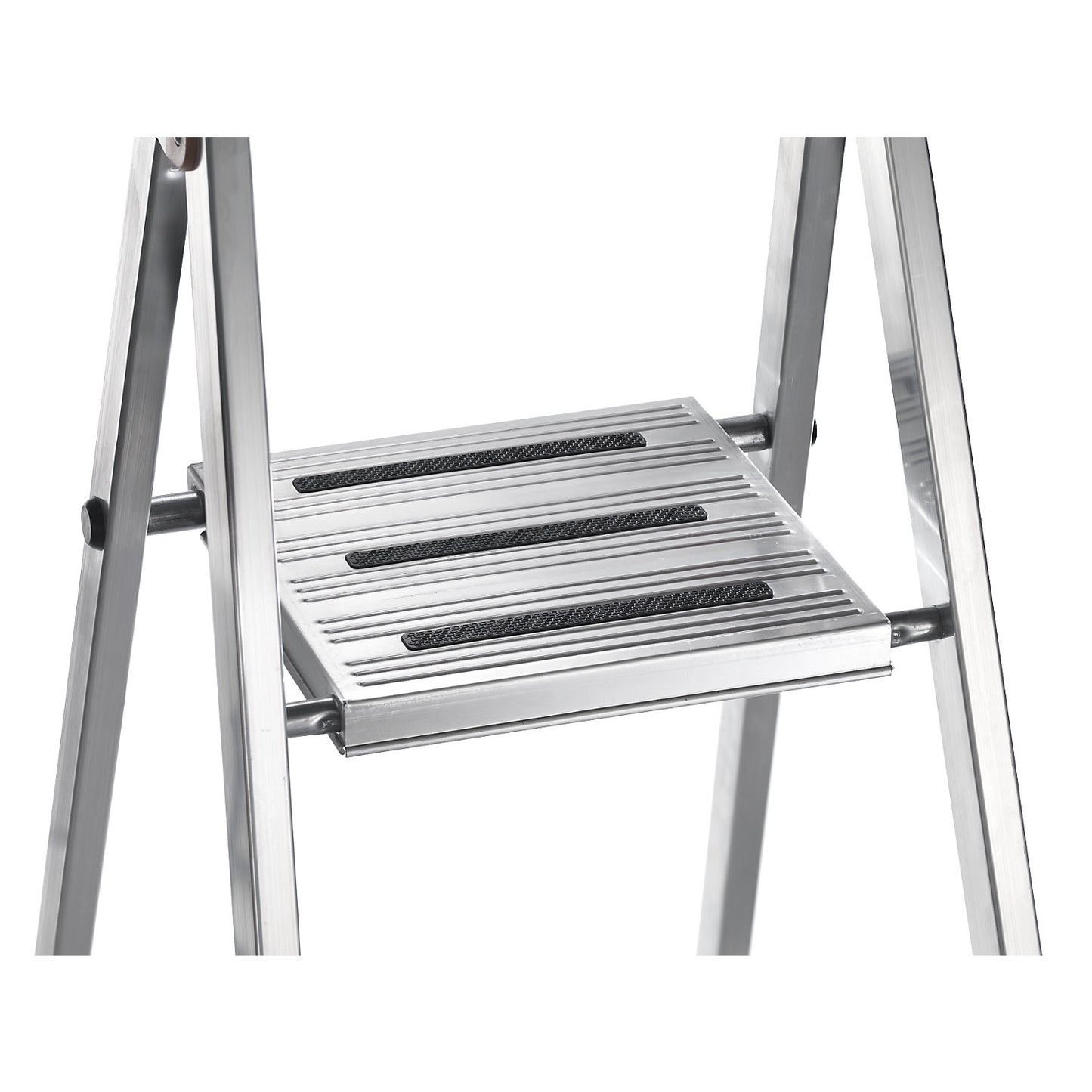 Step ladder, with safety platform and non-slip strips, 5 steps.