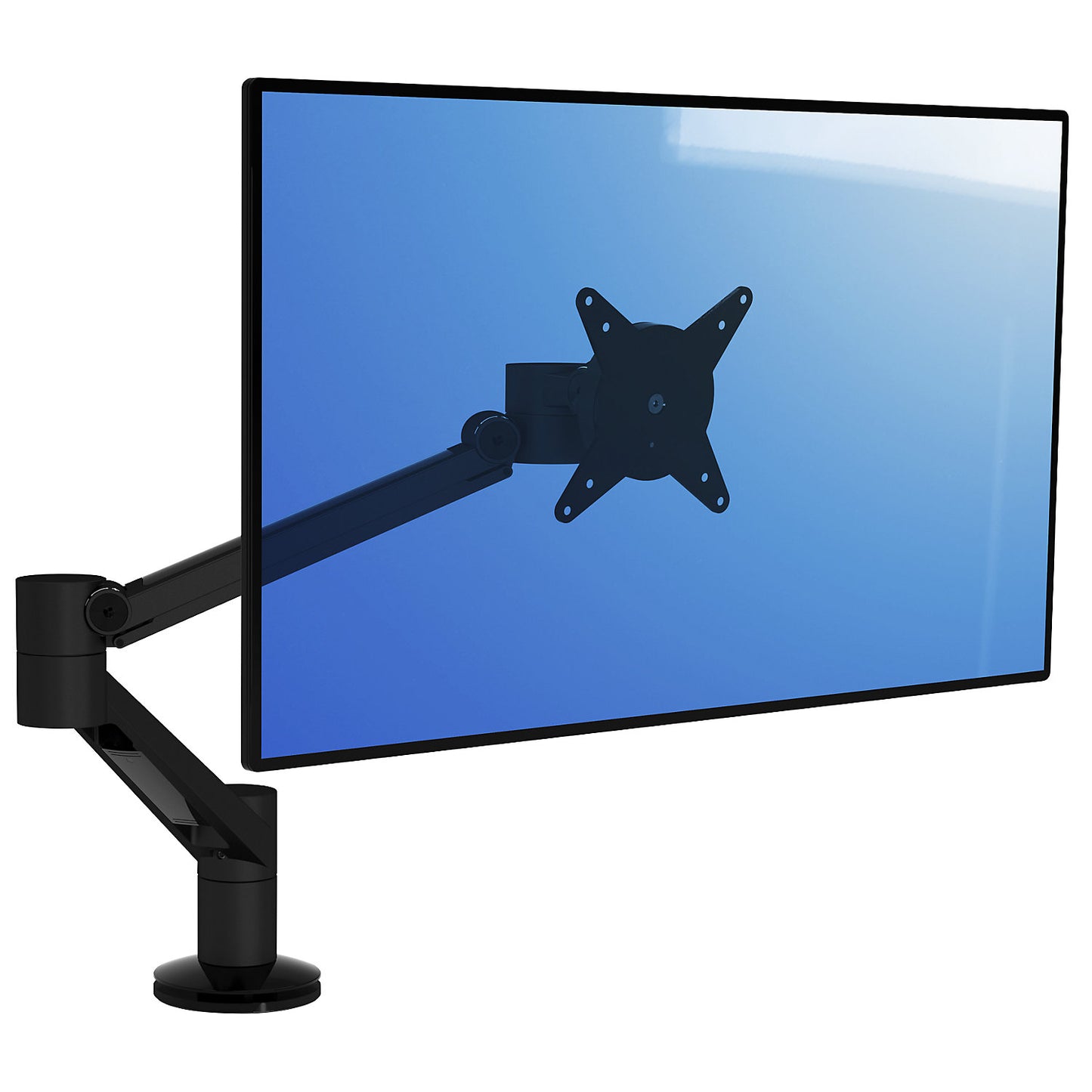 VIEWLITE PLUS monitor arm, for tabletop mounting, black.