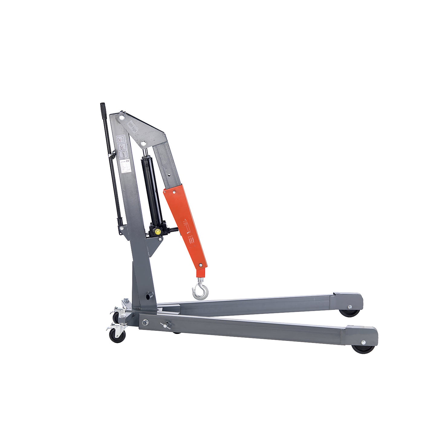 GREY workshop crane, angled chassis, max. load 2000 kg.
