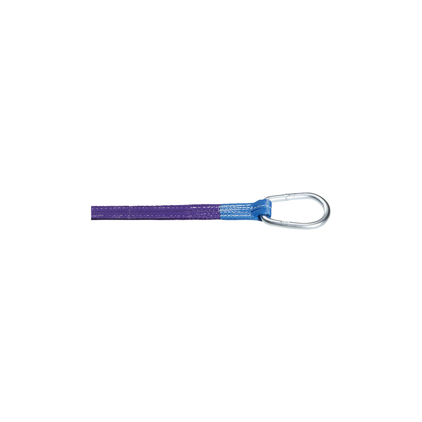 Lifting strap with 2 handles, max. load single direct 1000 kg, pack of 2, effective length 1 m.