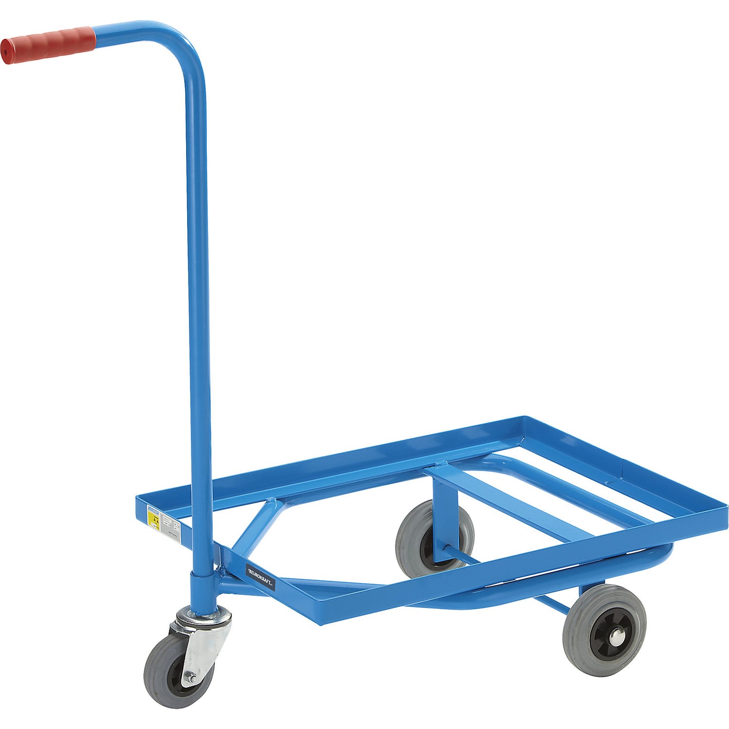 Three wheeler, max. load 100 kg, platform with welded angled steel frame, 630 x 470 mm.