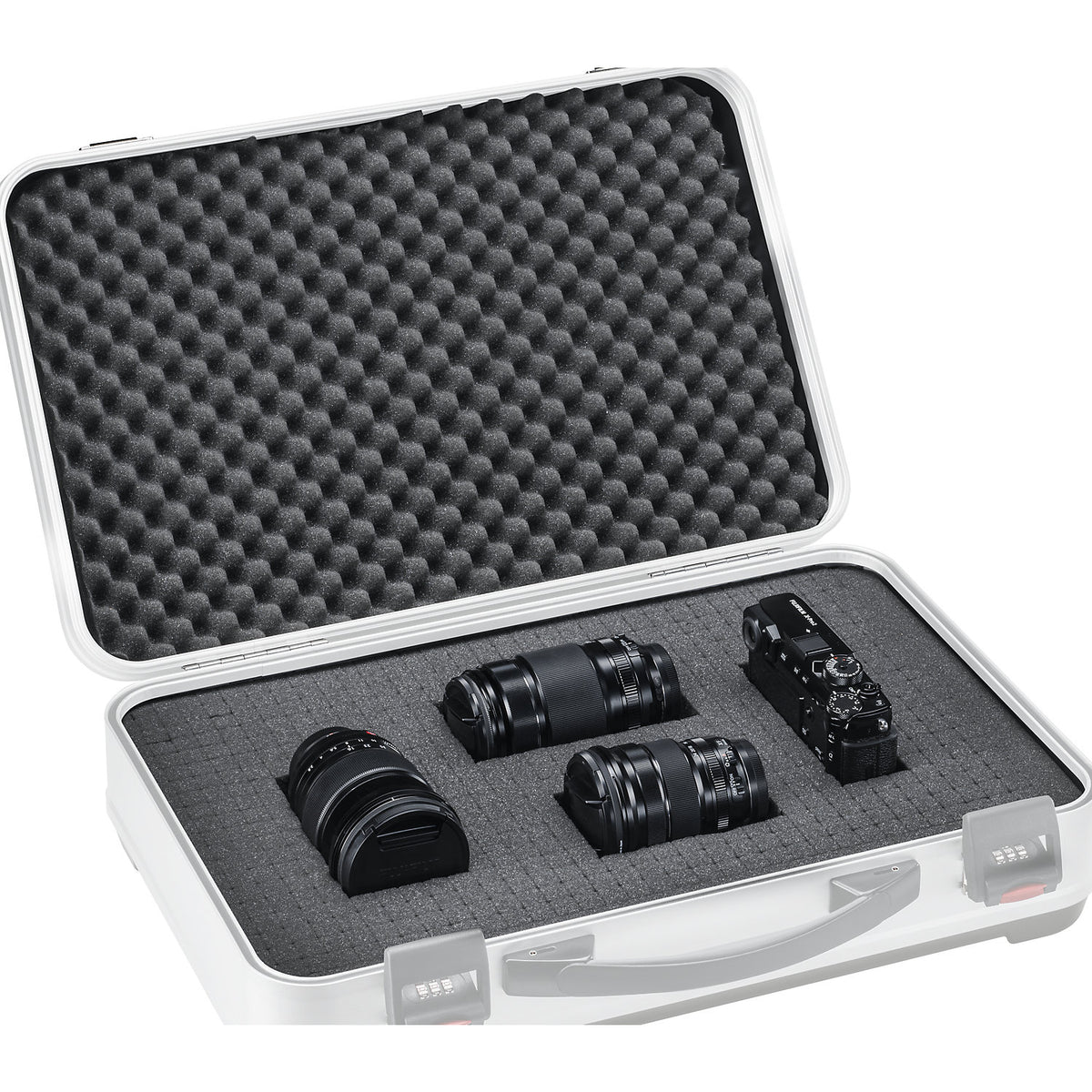 Foam block set, for 73 l capacity, internal dimensions LxWxH 550 x 350 x 380 mm.