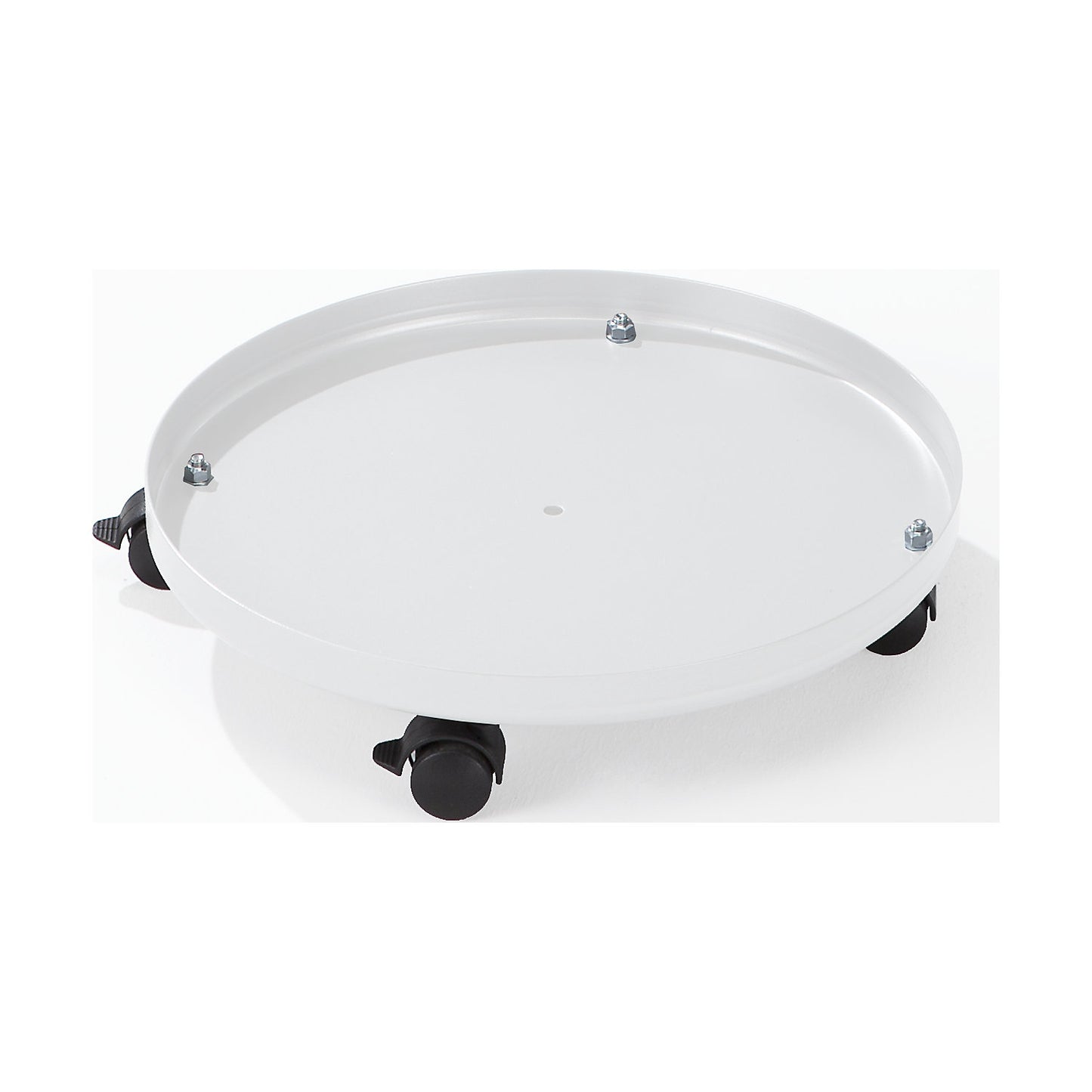Wheel set, 4 swivel castors with wheel stops, for recyclable waste collection station Ø 420 mm.