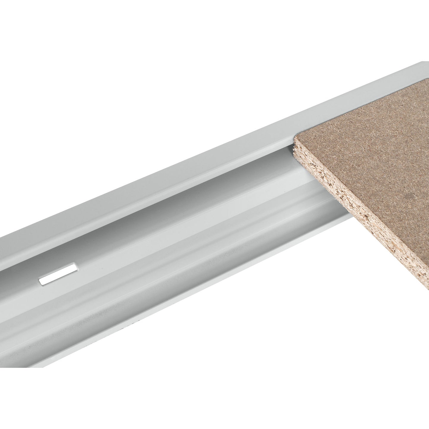 Shelf level incl. support beams, chipboard panel, pack of 2, WxD 2250 x 800 mm.