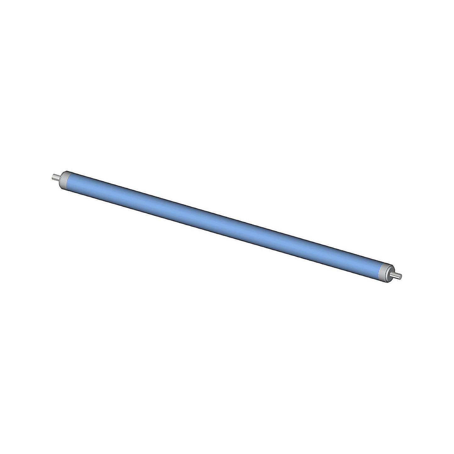 Roller for small roller conveyor, Ø 20 mm, track width 400 mm, axle length 421 mm.