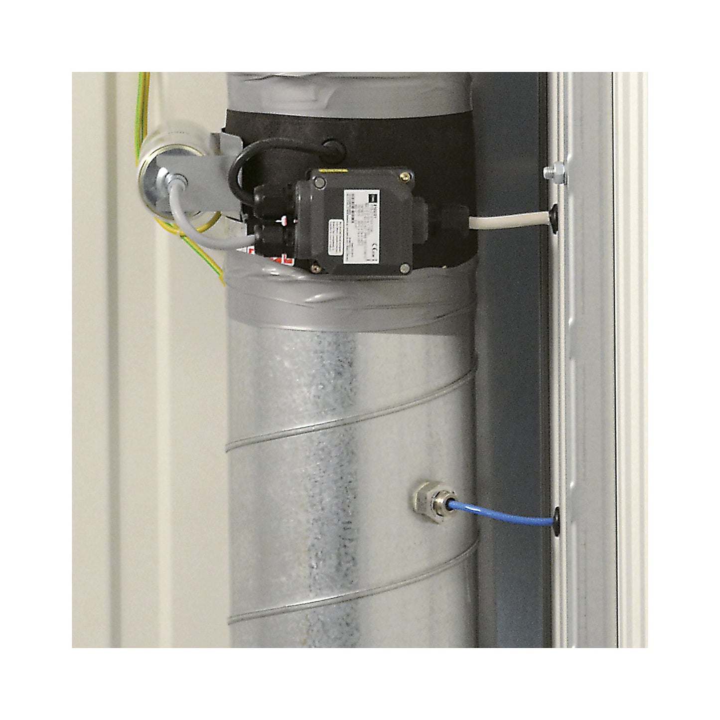 Explosion-protected fume monitoring device, for containers, extra cost.