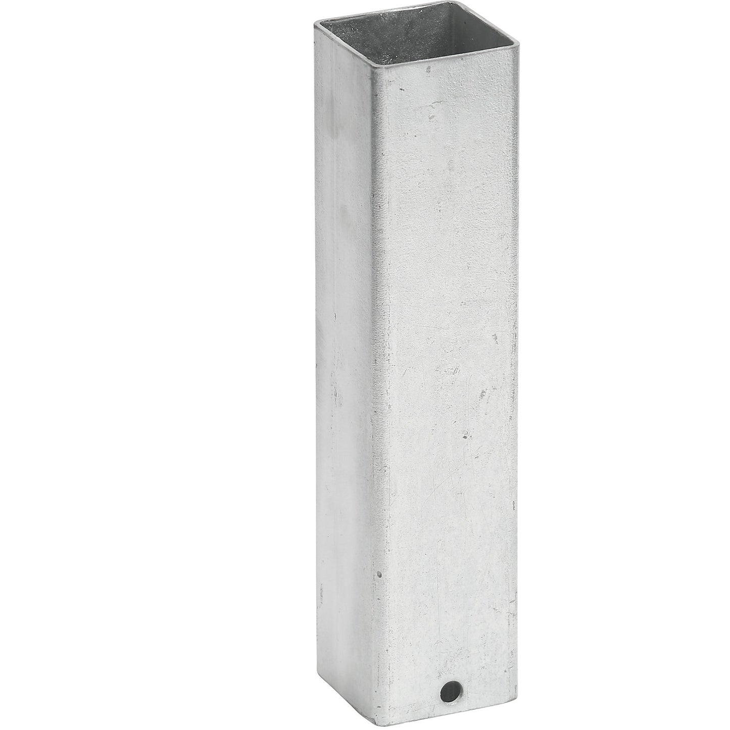 Ground sleeve for barrier post, square, 70 x 70 mm, hot dip galvanised, not lockable.