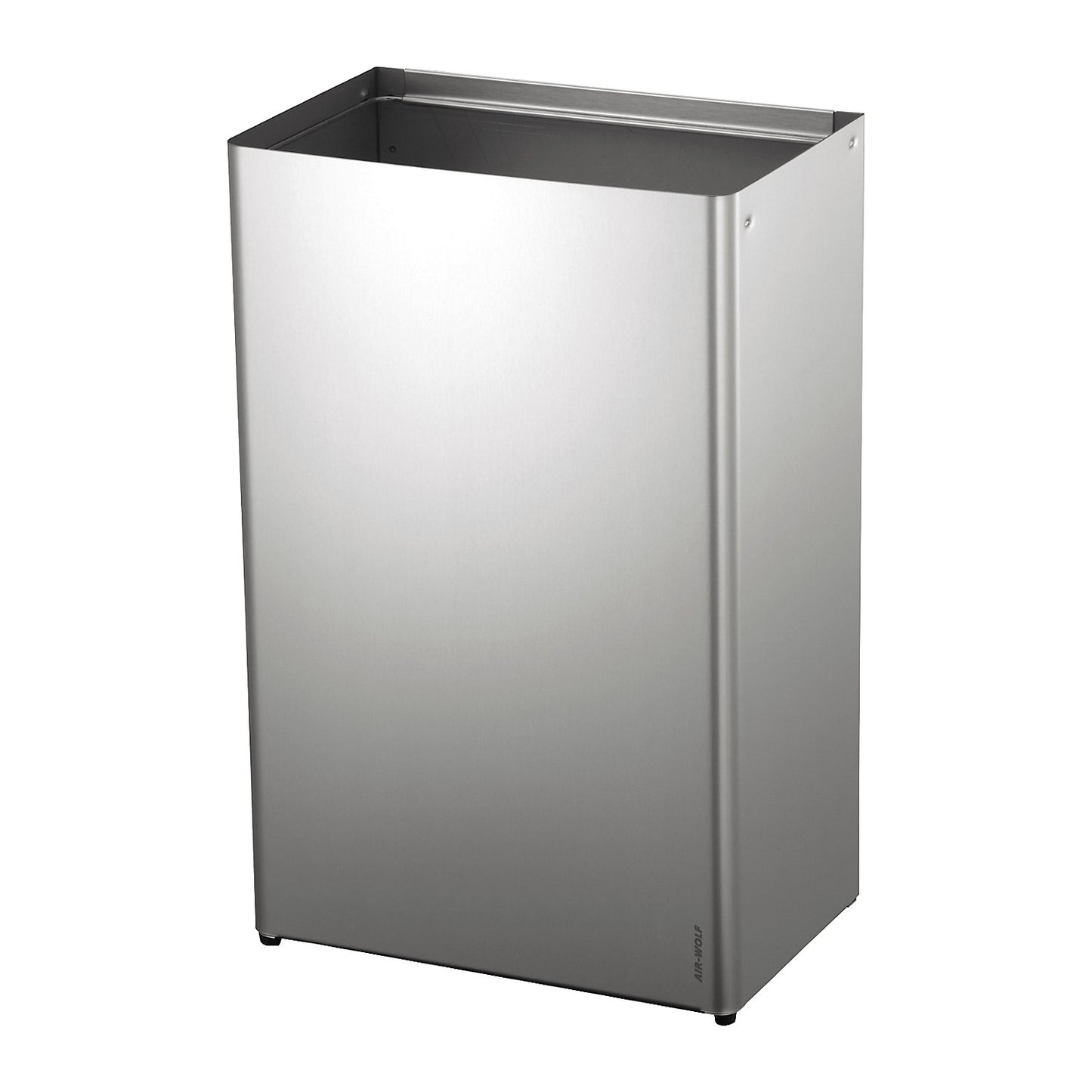 Waste collector, stainless steel, capacity 60 l, WxHxD 389 x 612 x 250 mm, brushed.