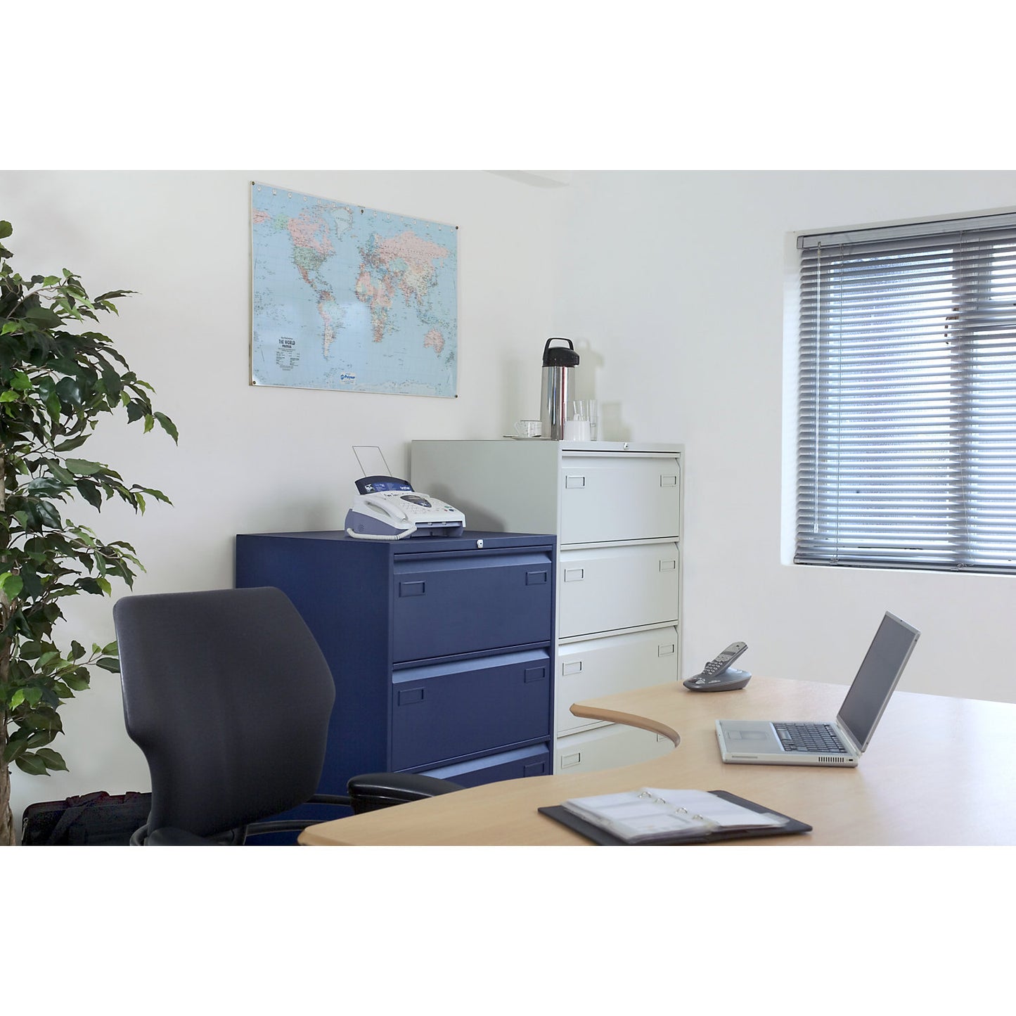LIGHT suspension file cabinet, 2-track, 2 A4 drawers, black.