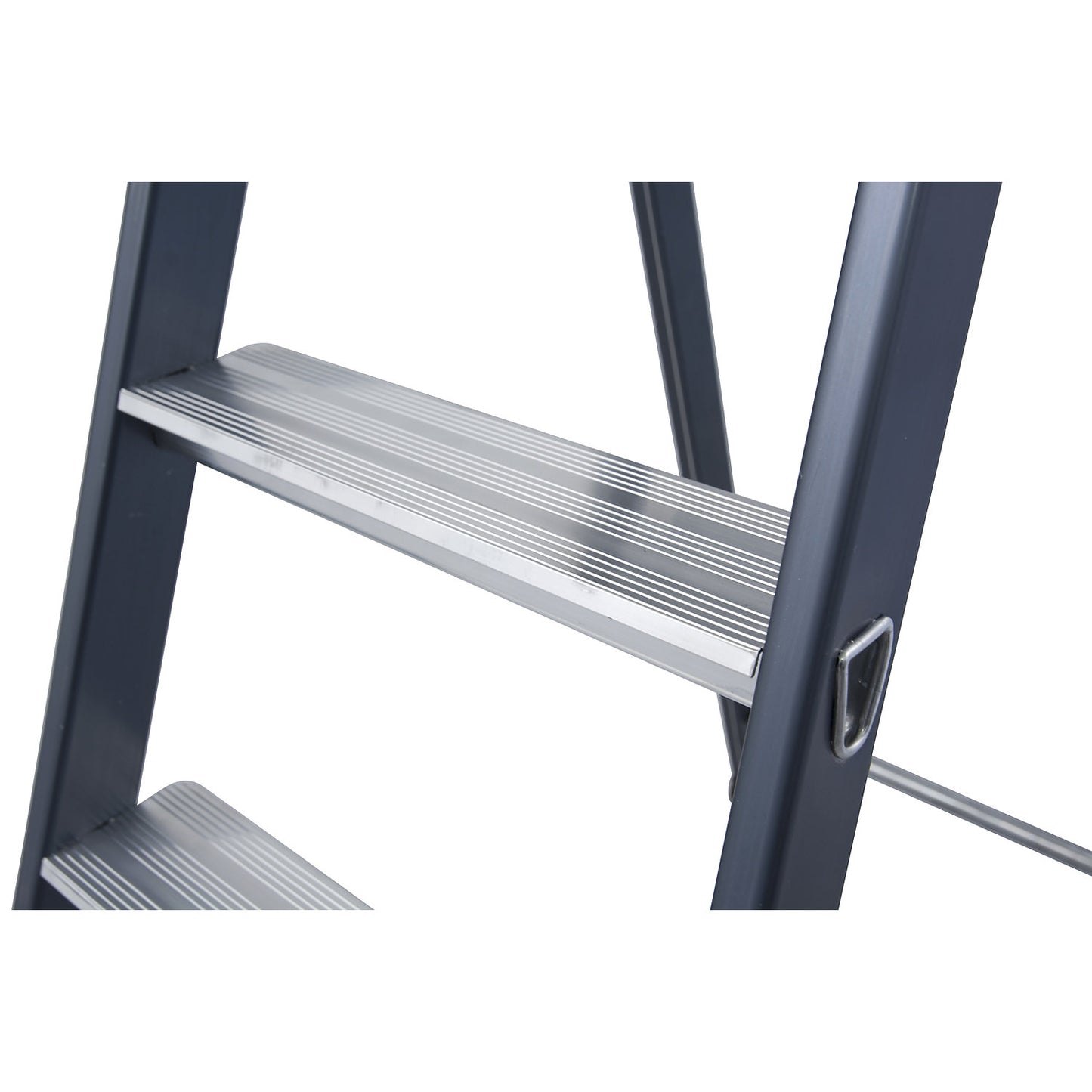 Aluminium step ladder, anodised, 5 steps.