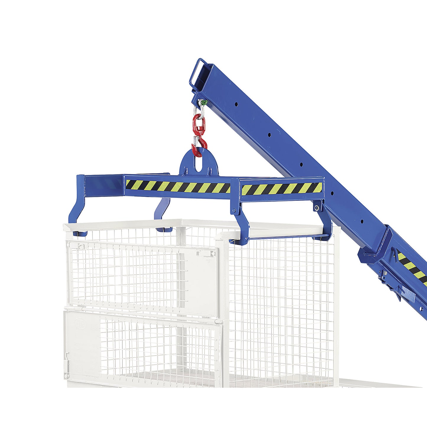 Euro mesh pallet - crane lifting beam, LxWxH 1240 x 610 x 475 mm, max. load 1000 kg.
