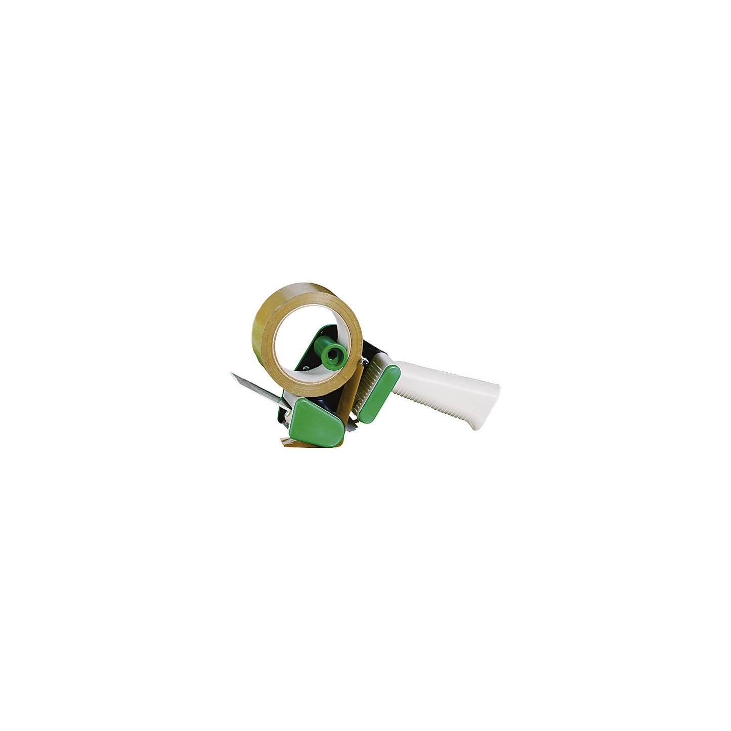 Handheld dispenser, low noise, with brake, for 50 mm tape width.