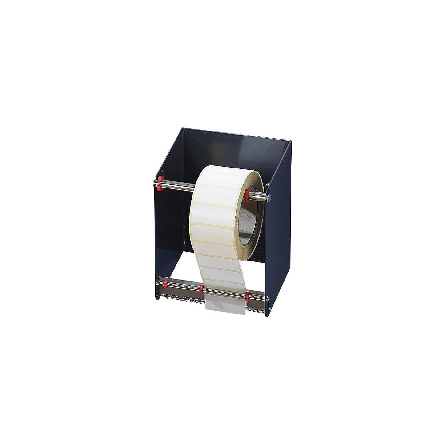 Adhesive label dispenser, wall-mounted label dispenser, LxWxH 200 x 105 x 110 mm.