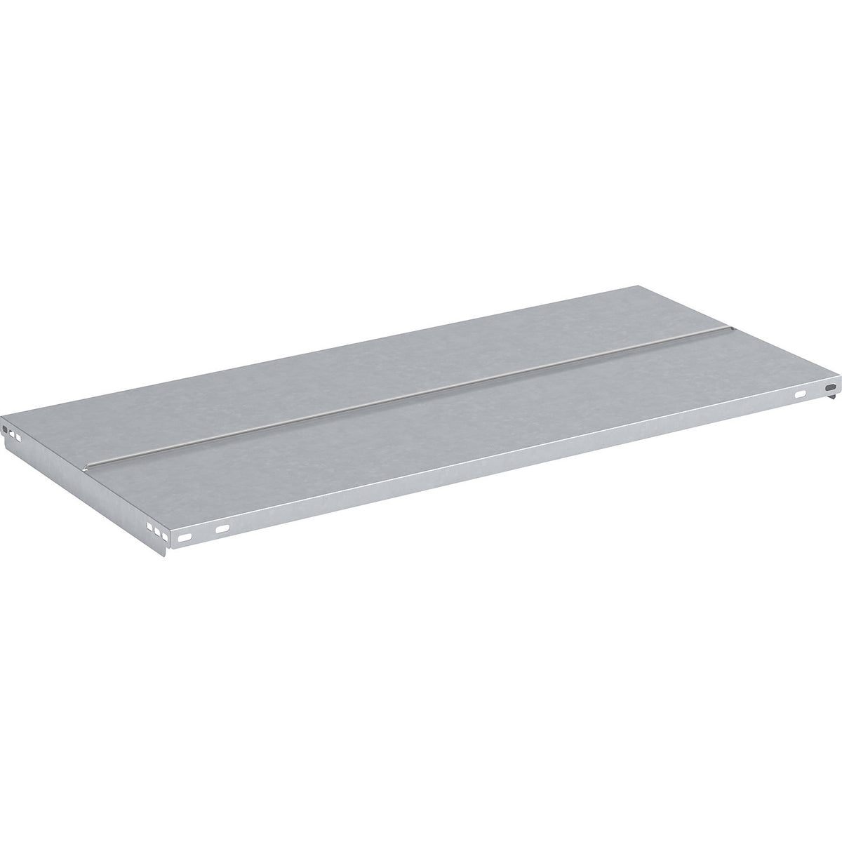 Shelf with supports, zinc plated, WxD 1000 x 600 mm.