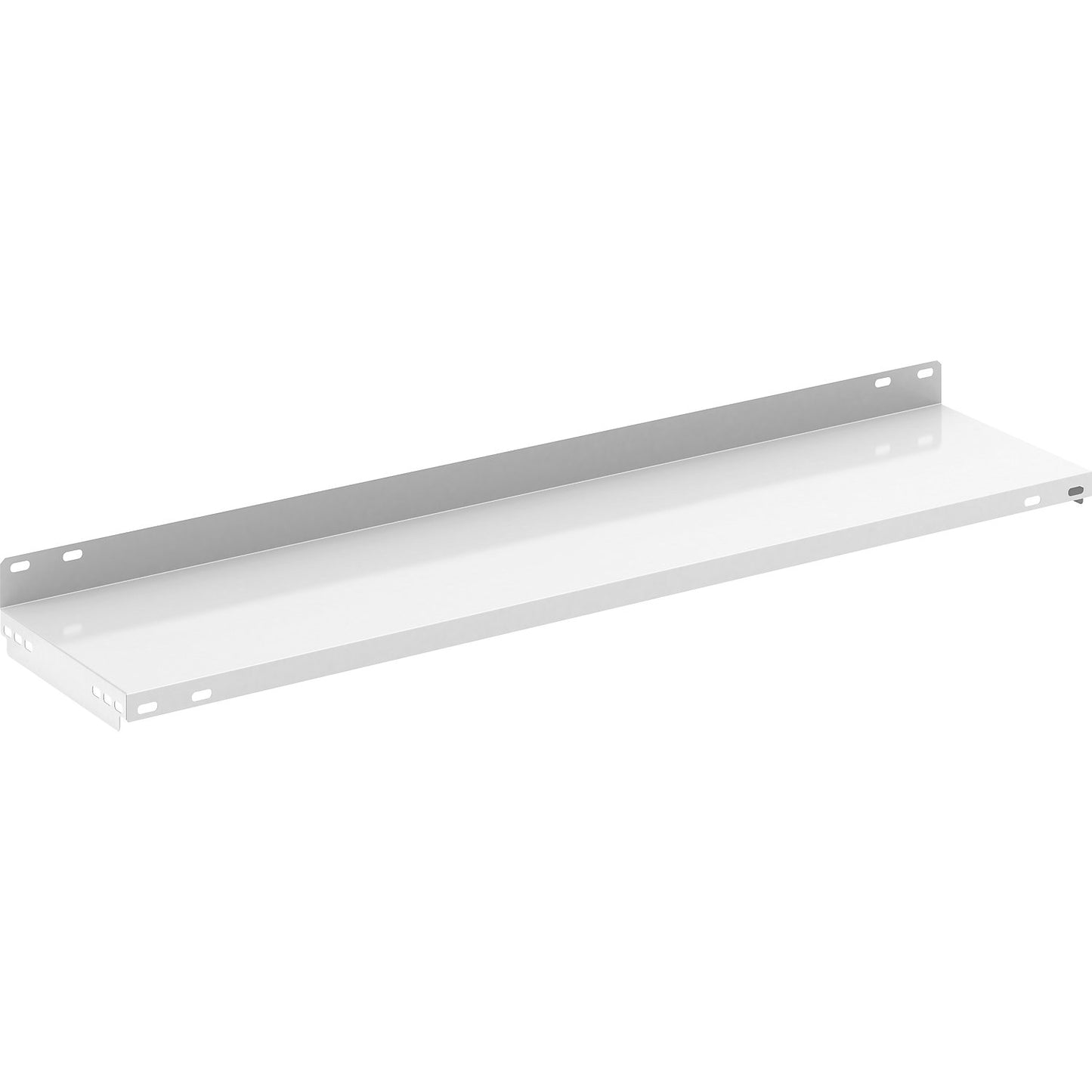 Shelf with supports, zinc plated and plastic coated, WxD 1000 x 300 mm.