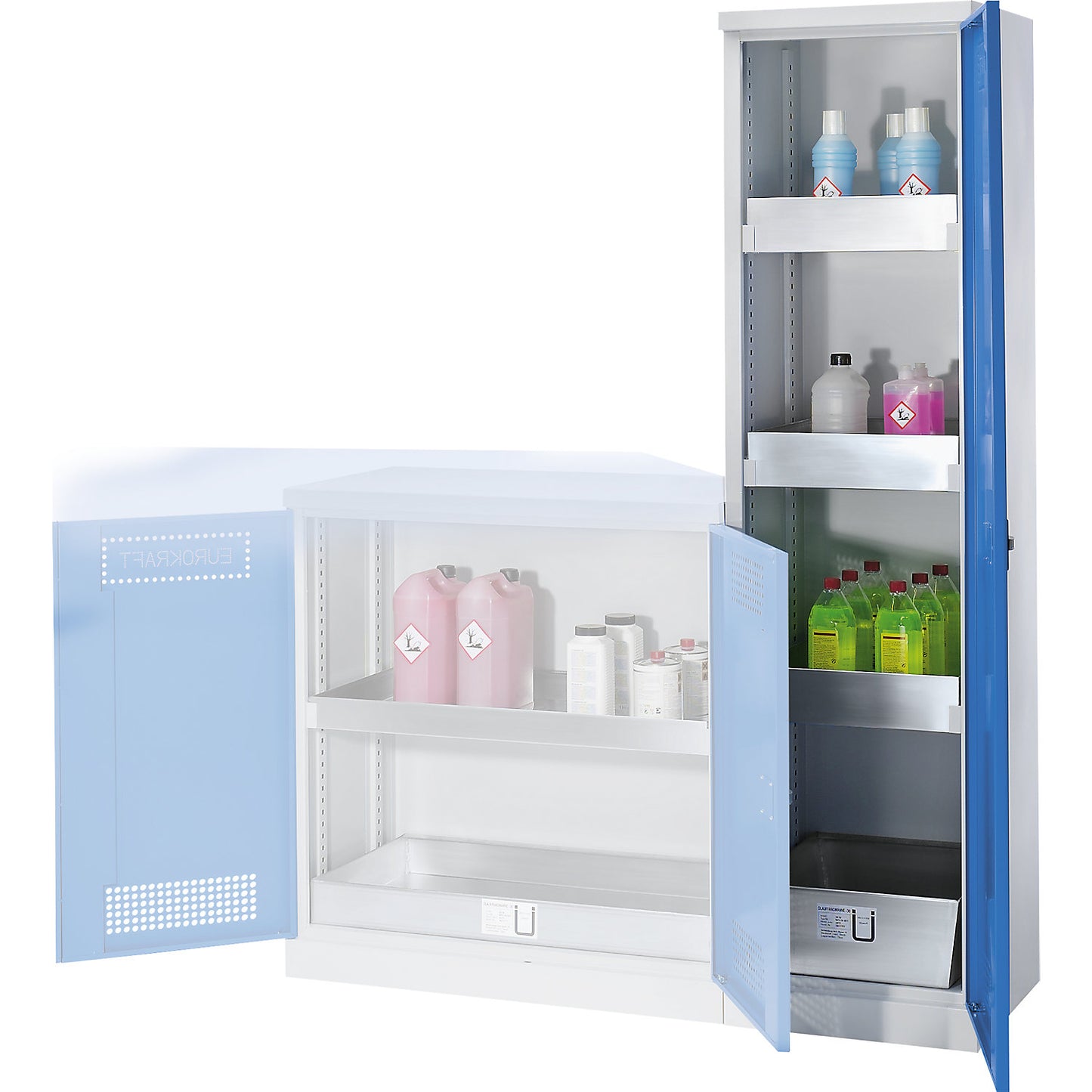 Environmental cupboard, side cupboard high, 3 tray shelves, HxWxD 1950 x 500 x 500 mm.