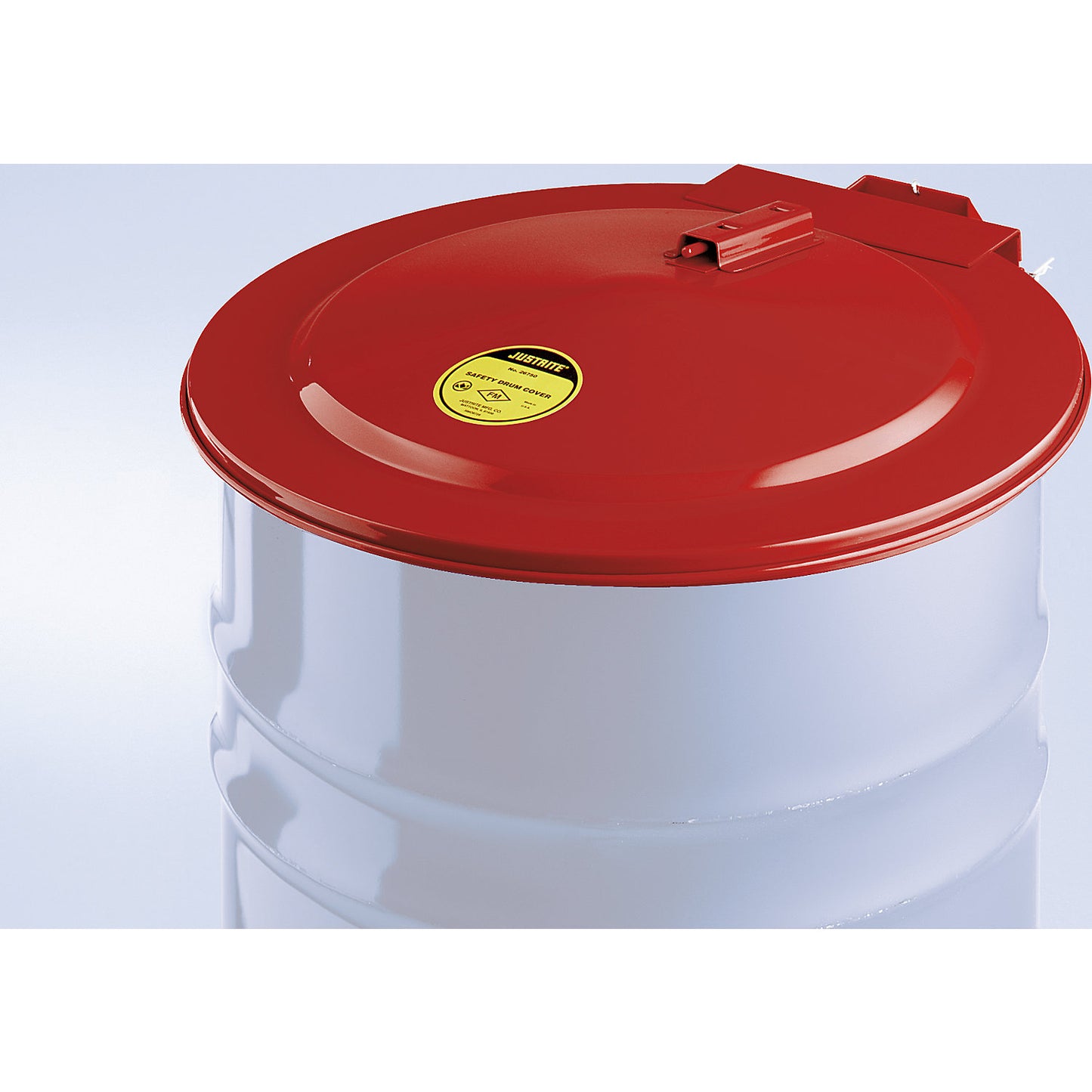 Safety drum lid, for 200 l drums, red.