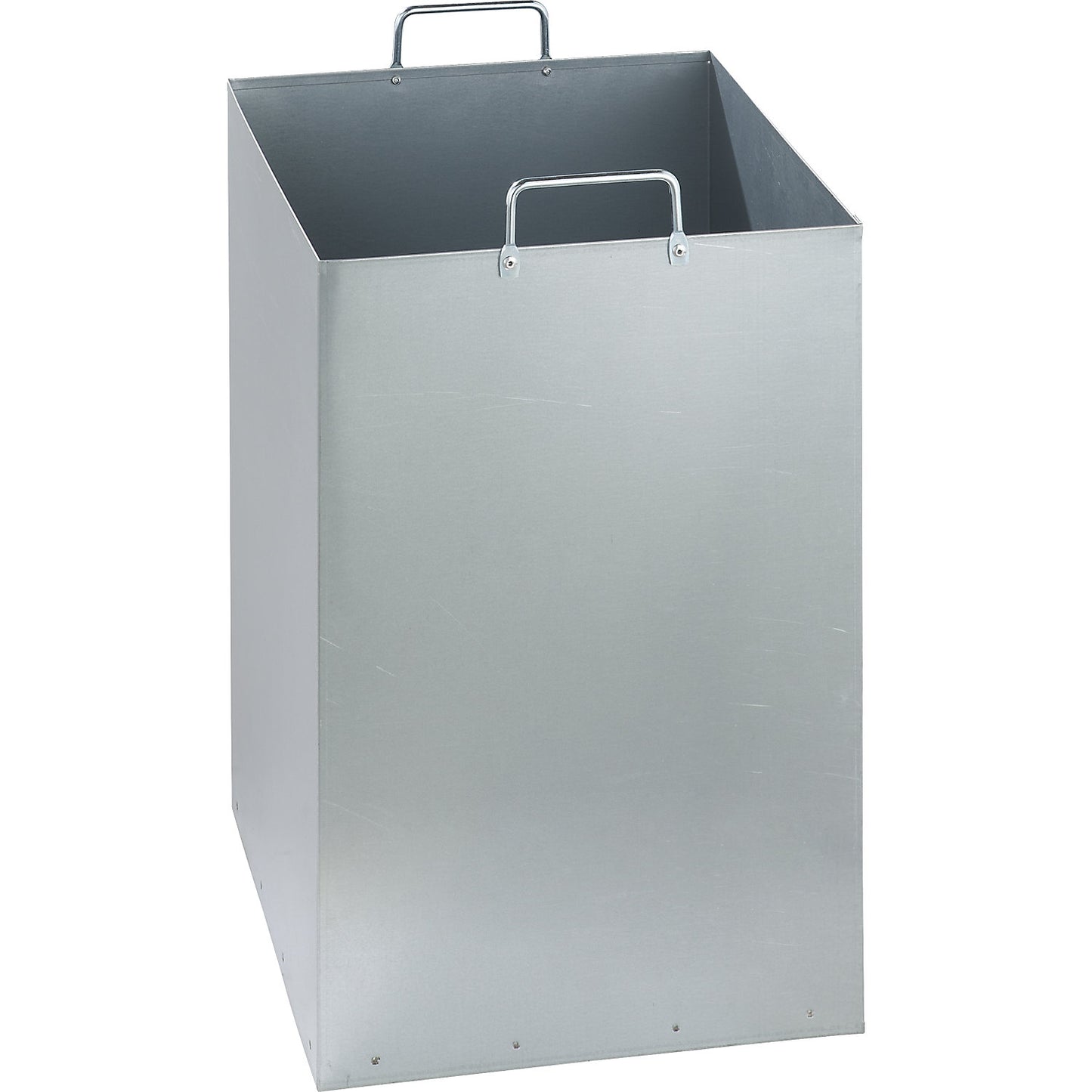 Zinc plated inner container, for ashtray 330 x 330 mm, rectangular.