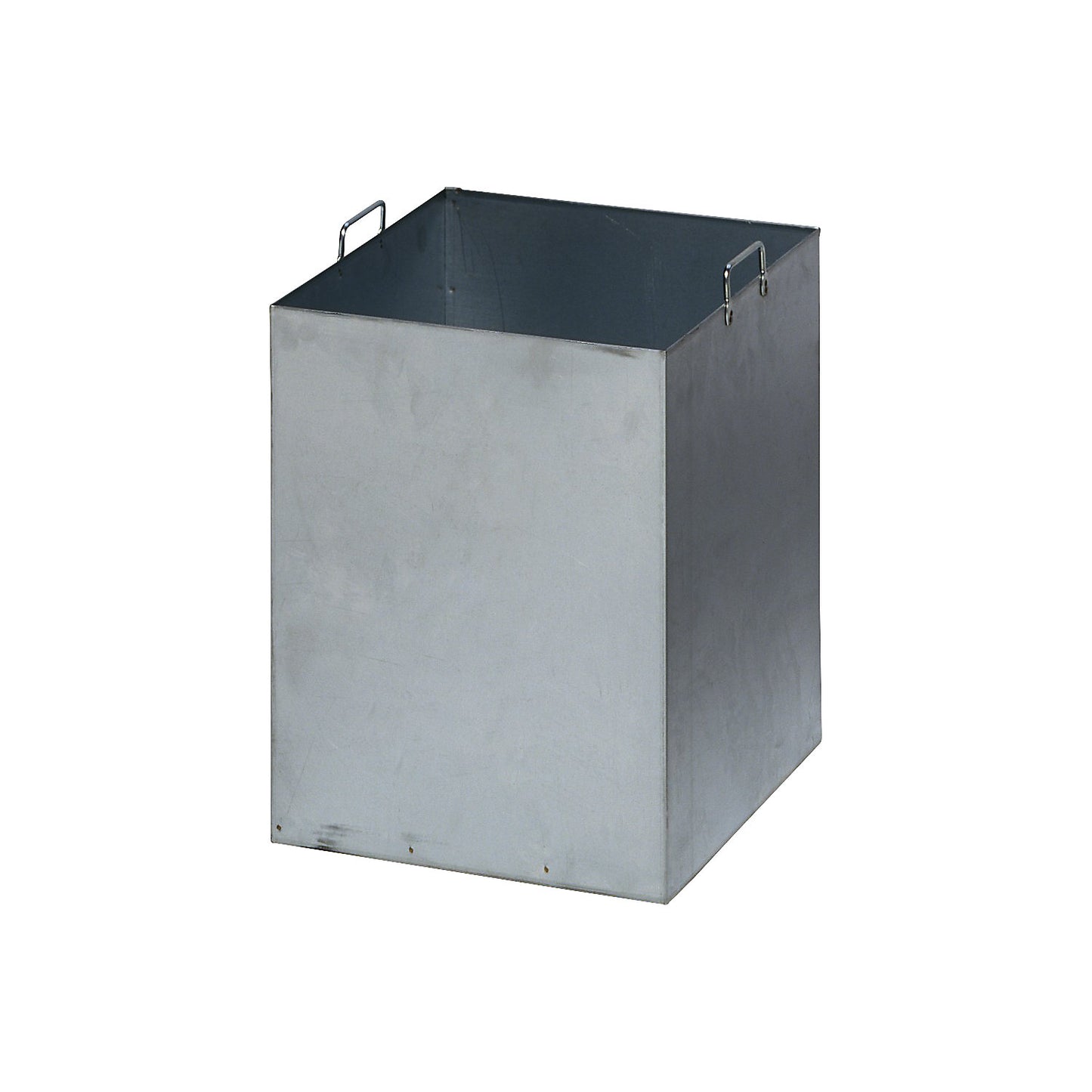 Zinc plated inner container, for ashtray 430 x 430 mm, rectangular.