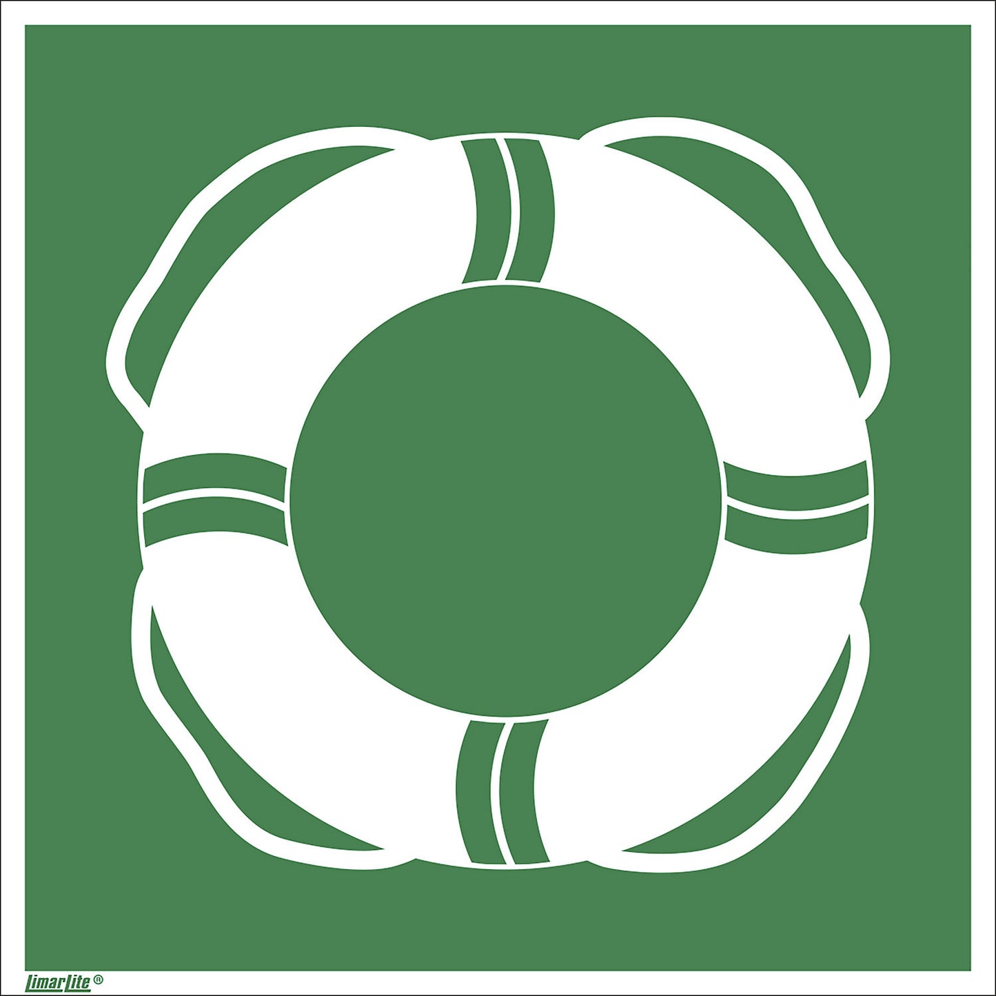 Emergency sign, public rescue equipment, pack of 10, aluminium, 200 x 200 mm.
