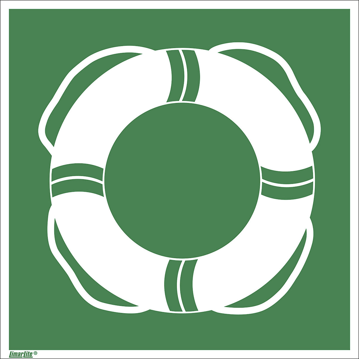 Emergency sign, public rescue equipment, pack of 10, aluminium, 200 x 200 mm.