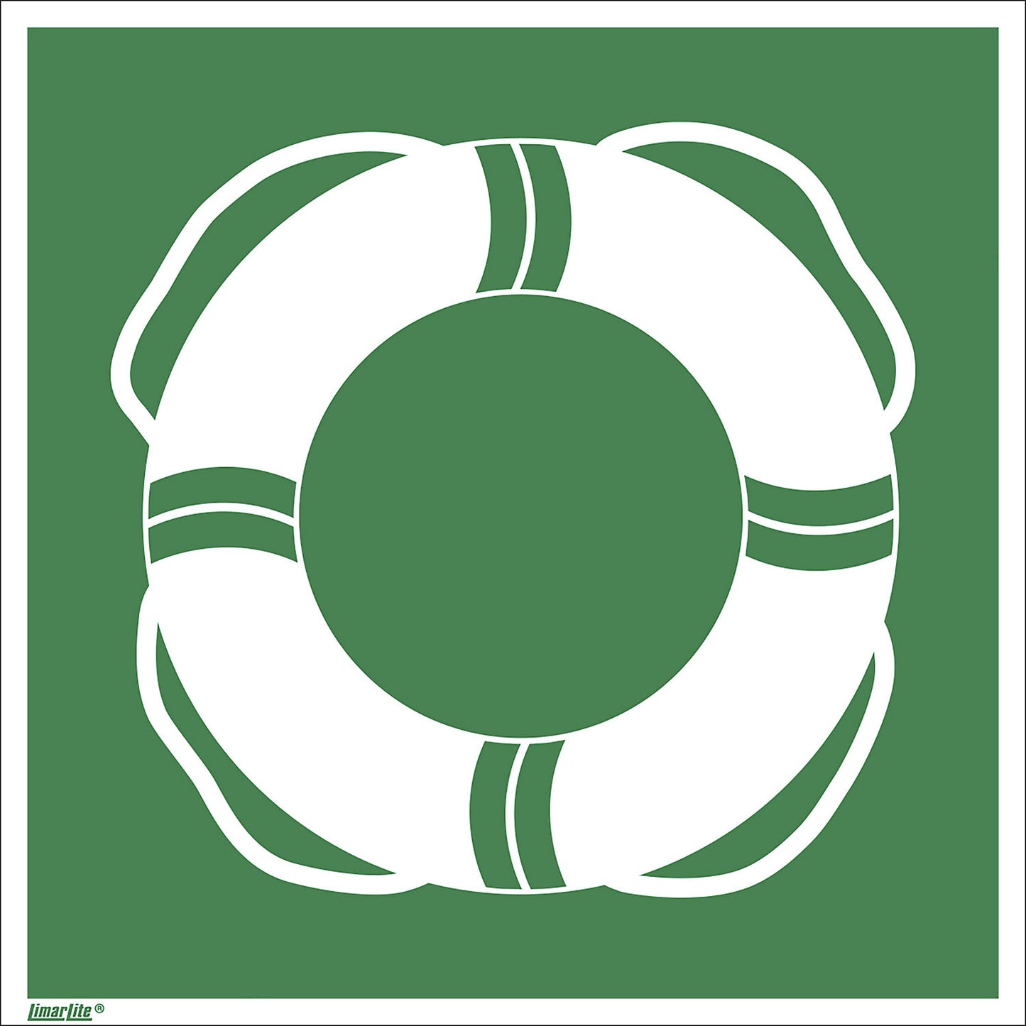 Emergency sign, public rescue equipment, pack of 10, plastic, 150 x 150 mm.