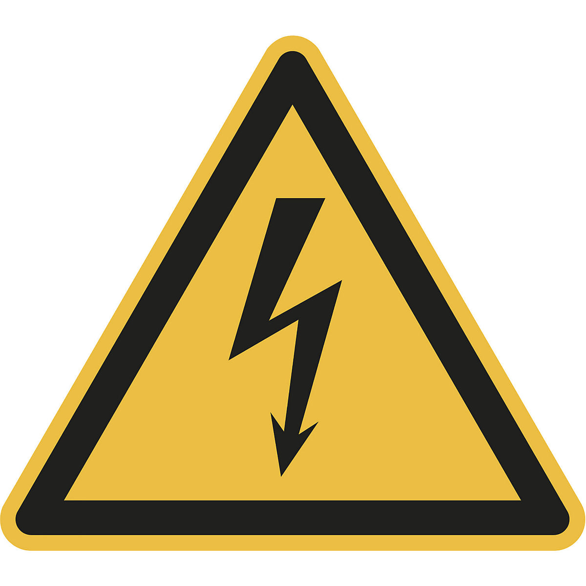 Hazard signs, hazard: electricity, pack of 10, aluminium, leg length 100 mm.