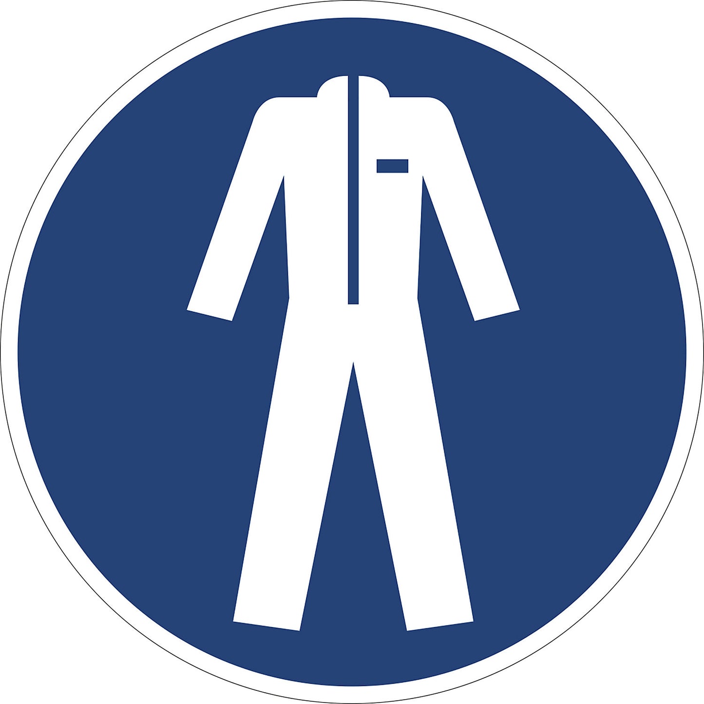 Mandatory signs, wear protective clothing, pack of 10, plastic, Ø 200 mm.