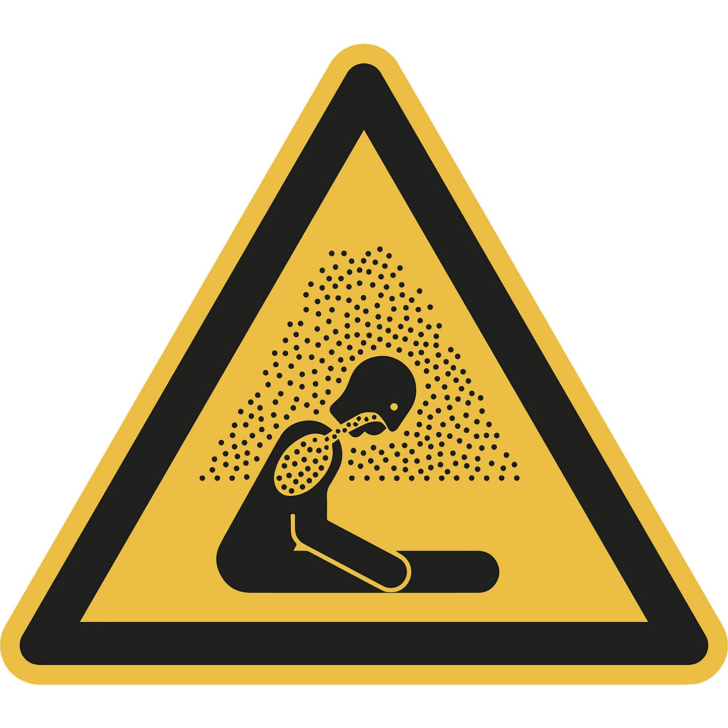 Hazard signs, hazard: suffocation, pack of 10, plastic, leg length 200 mm.