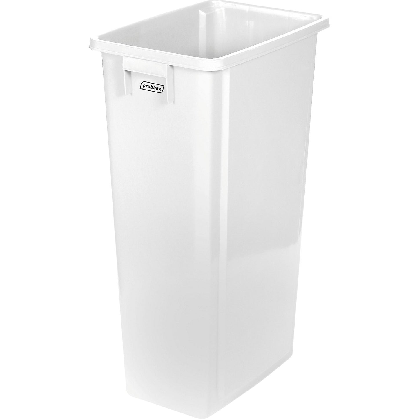Swing bin, capacity 80 l, white, with wall mount.